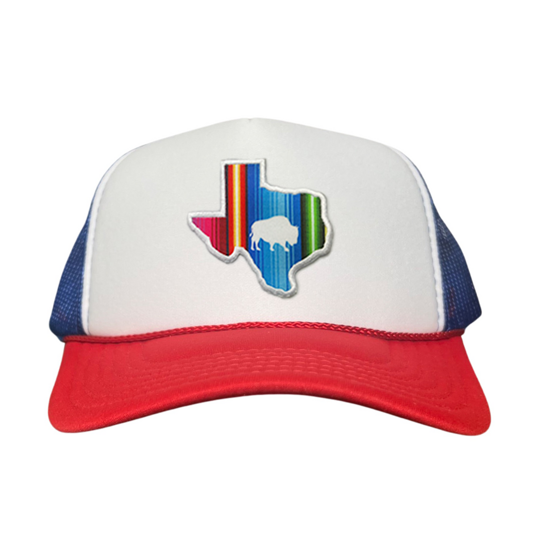 State of Texas Serape Baseball Cap with Adjustable Snapback Closure