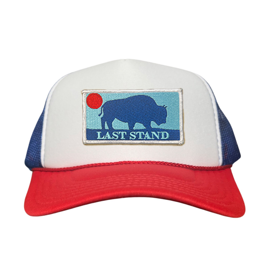 Bison Sunset Baseball Cap - Mountain Outdoors Snapback Hat
