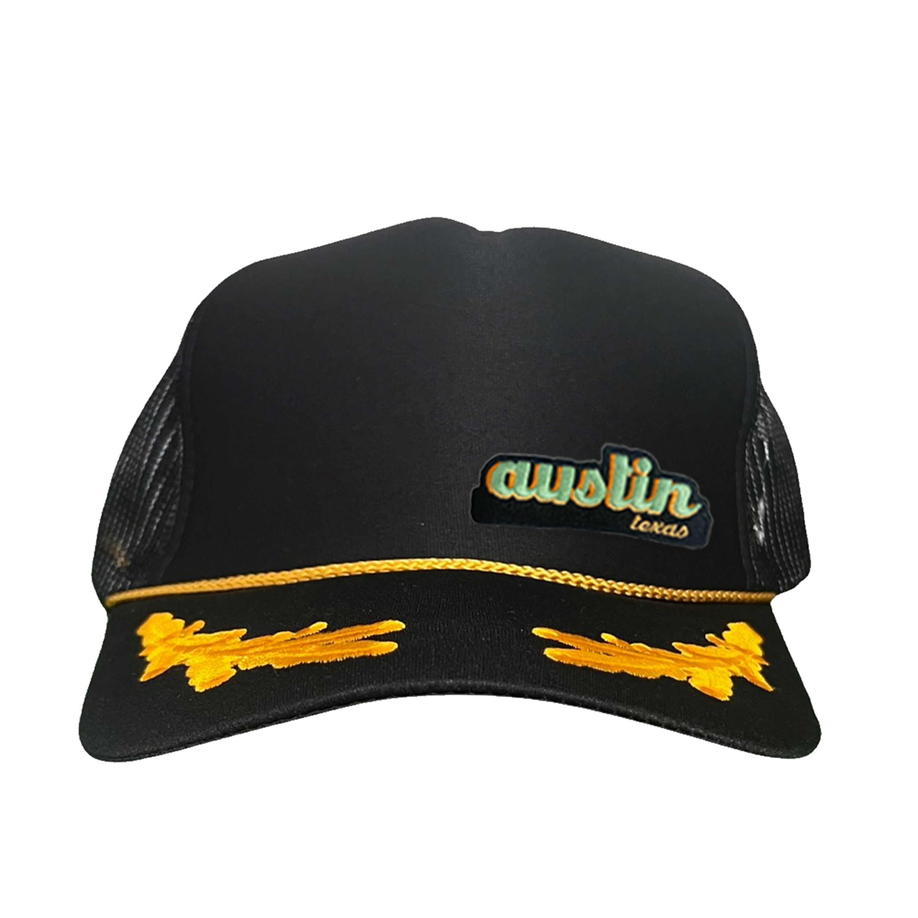 Last Stand Austin Texas Cut Out Patch Trucker Hat