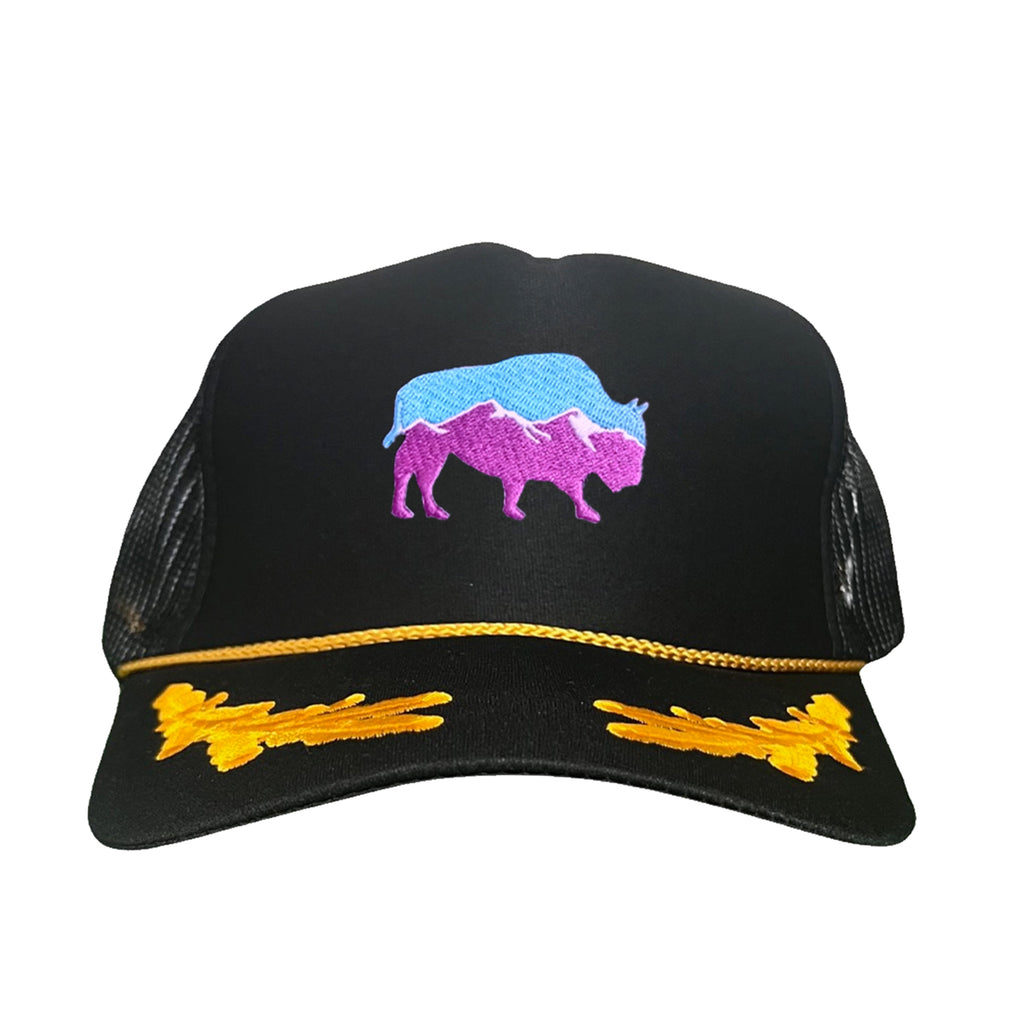 Mountain Bison Patch Outdoor Casual Baseball Hat