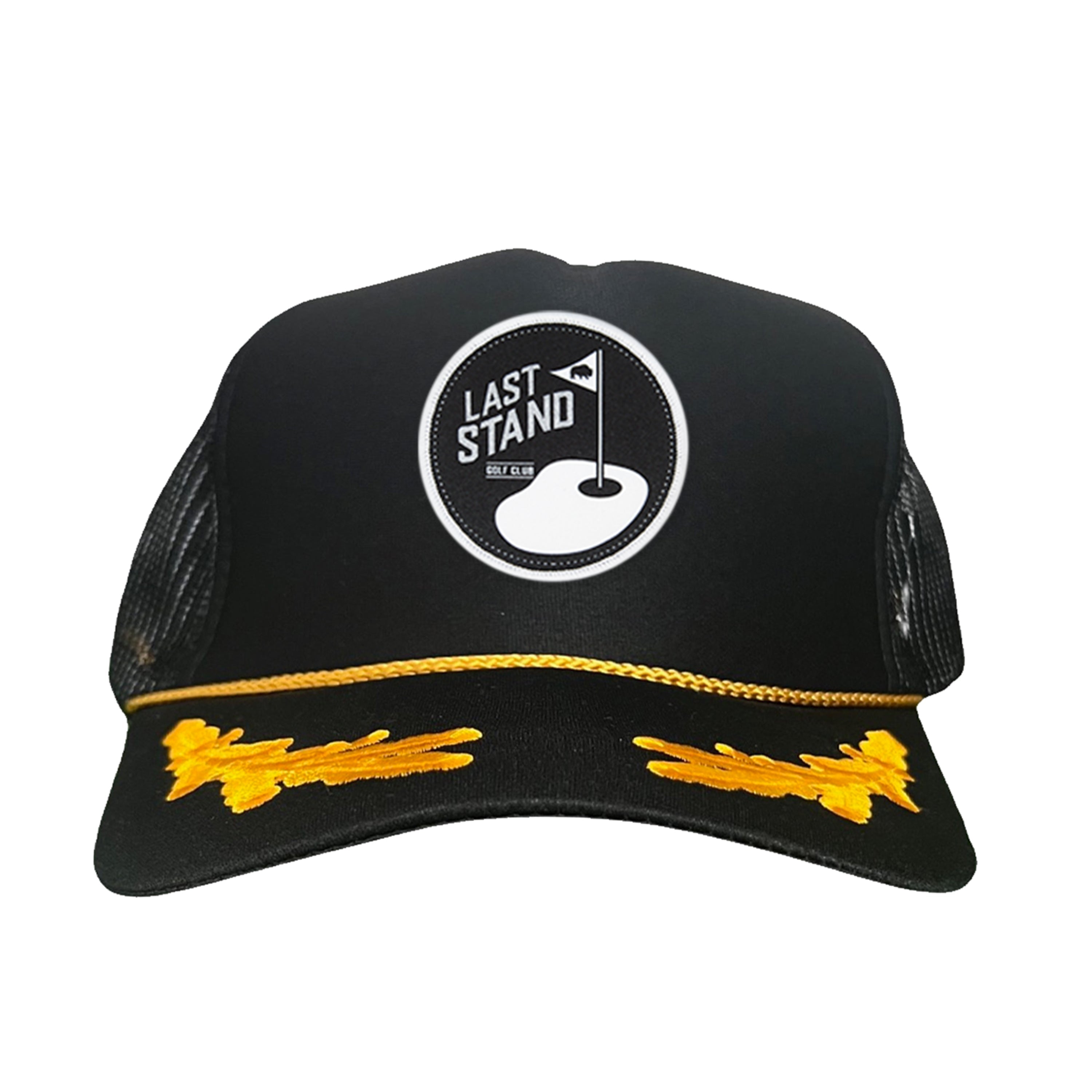 Golf Club Snapback Hat with Breathable Mesh Back and Curved Bill