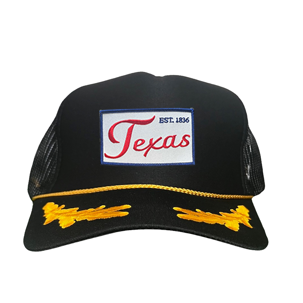 Texas EST 1836 Script Hat - Mesh Snapback, Dad or Rope Style