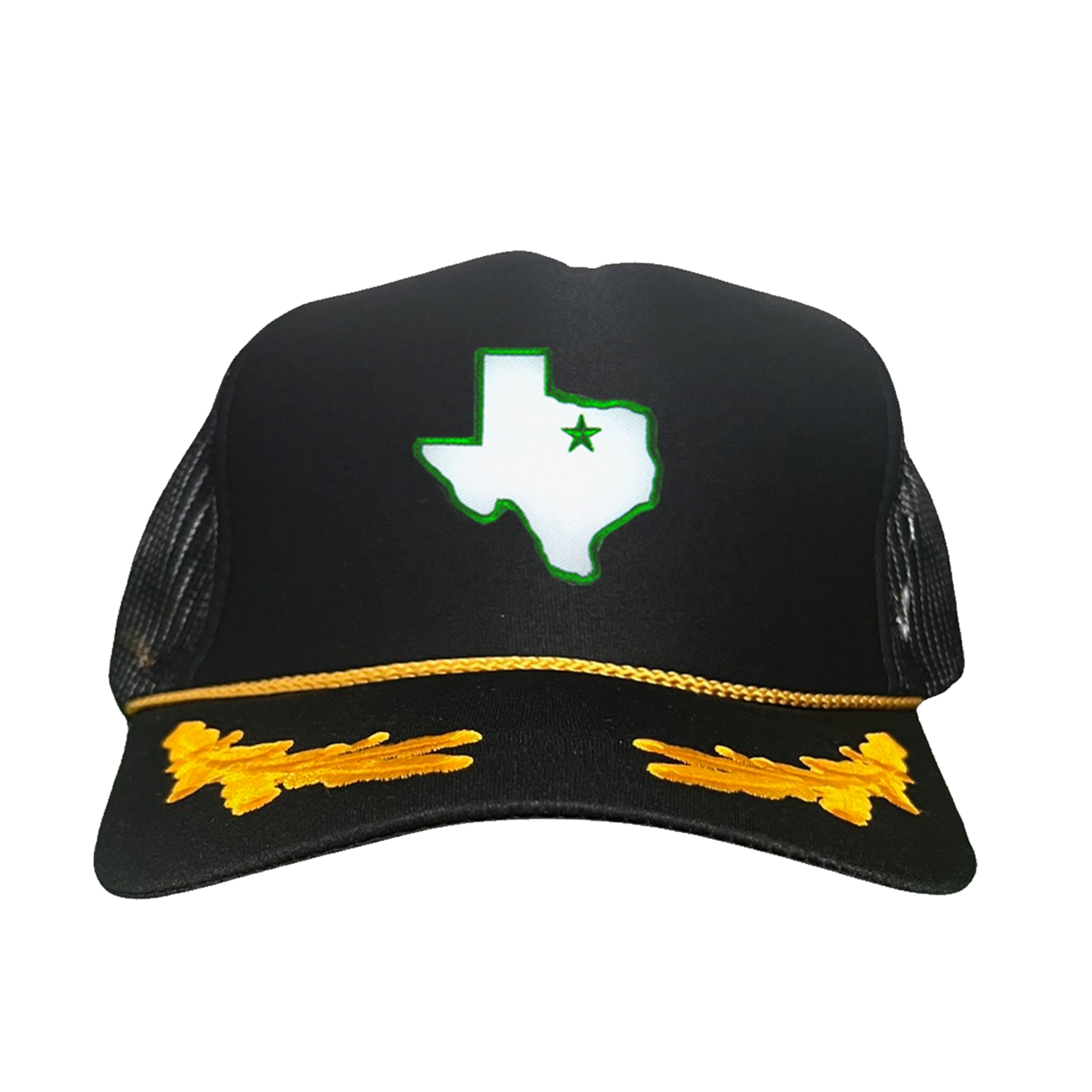 UNT State of Texas Star Baseball Hat Green Black Beige White
