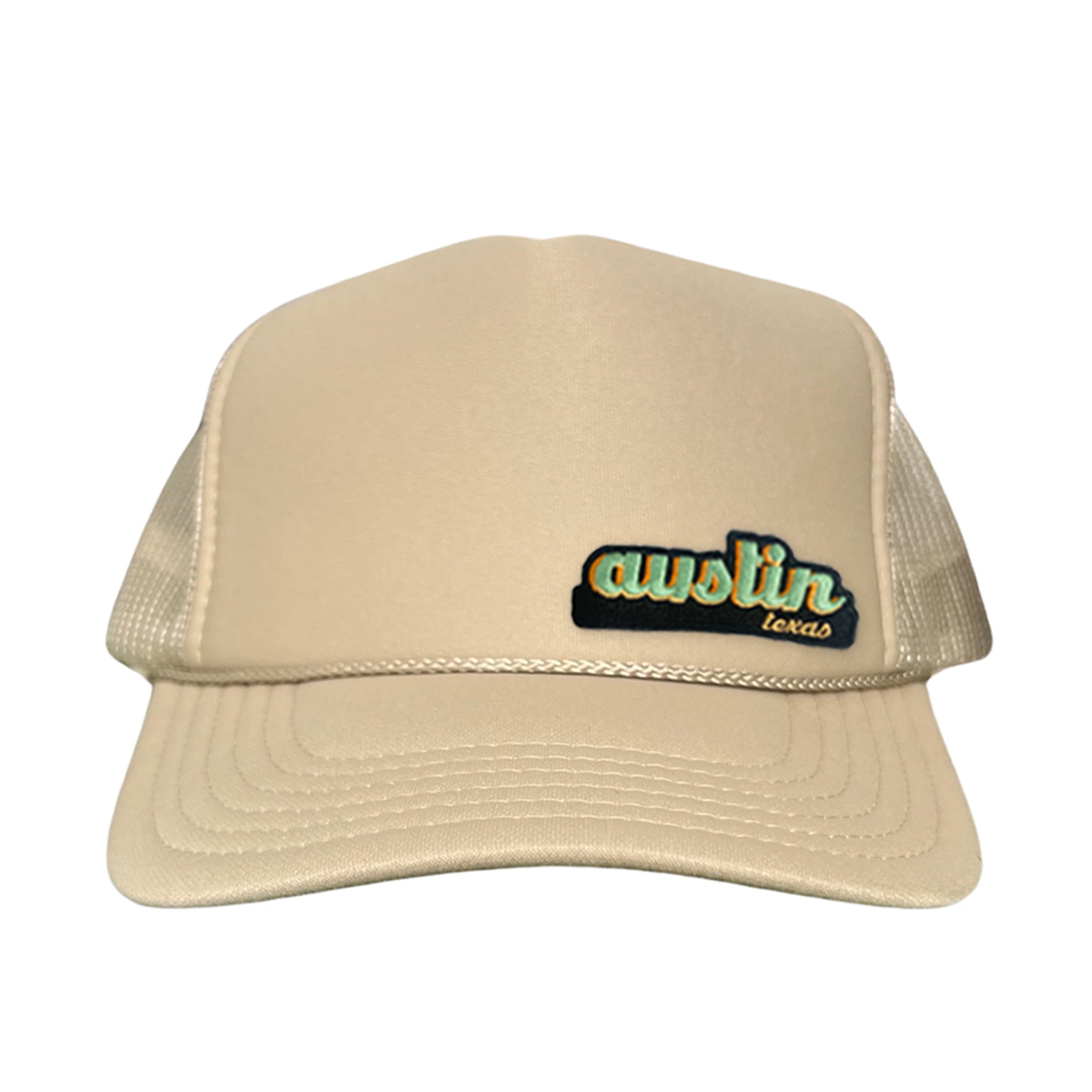 Last Stand Austin Texas Cut Out Patch Trucker Hat