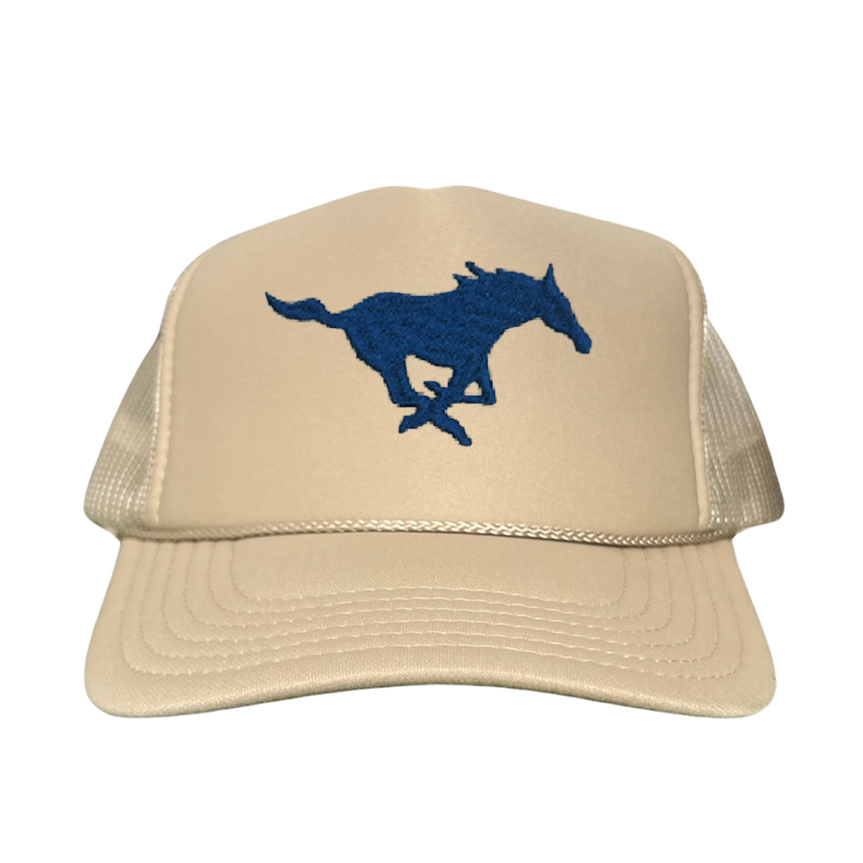 SMU Mustang Embroidered Snapback Hat - Collegiate Team Apparel