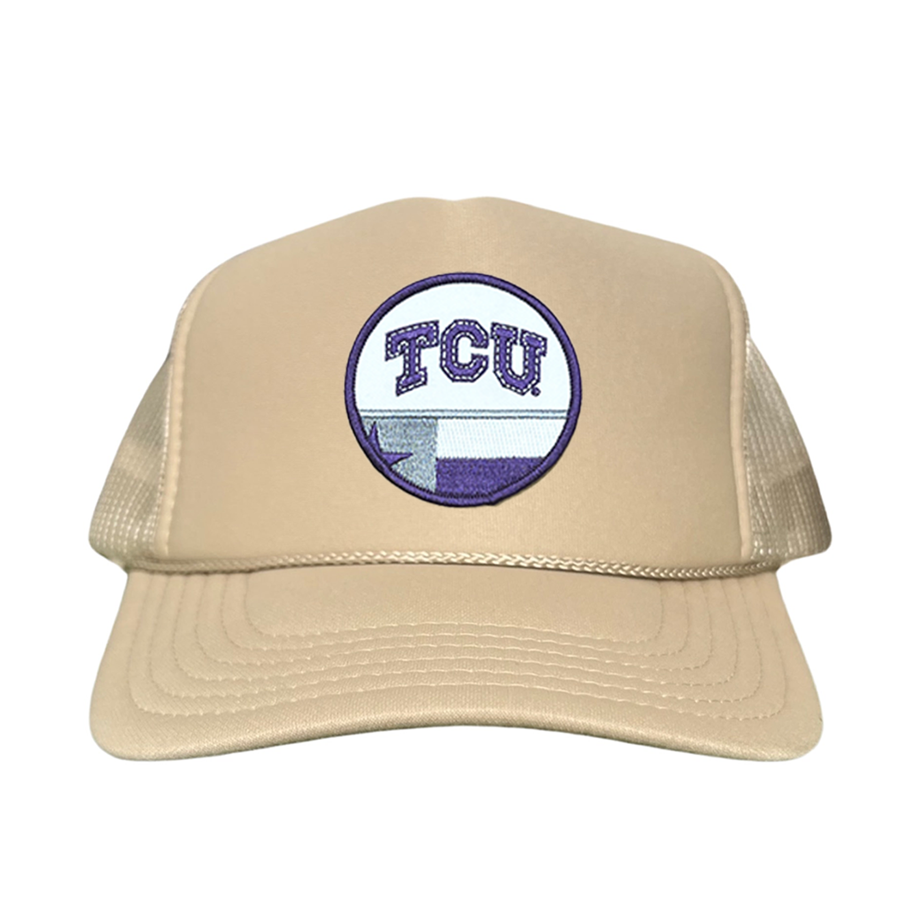 TCU Logo and Texas State Flag Patch Baseball Hat