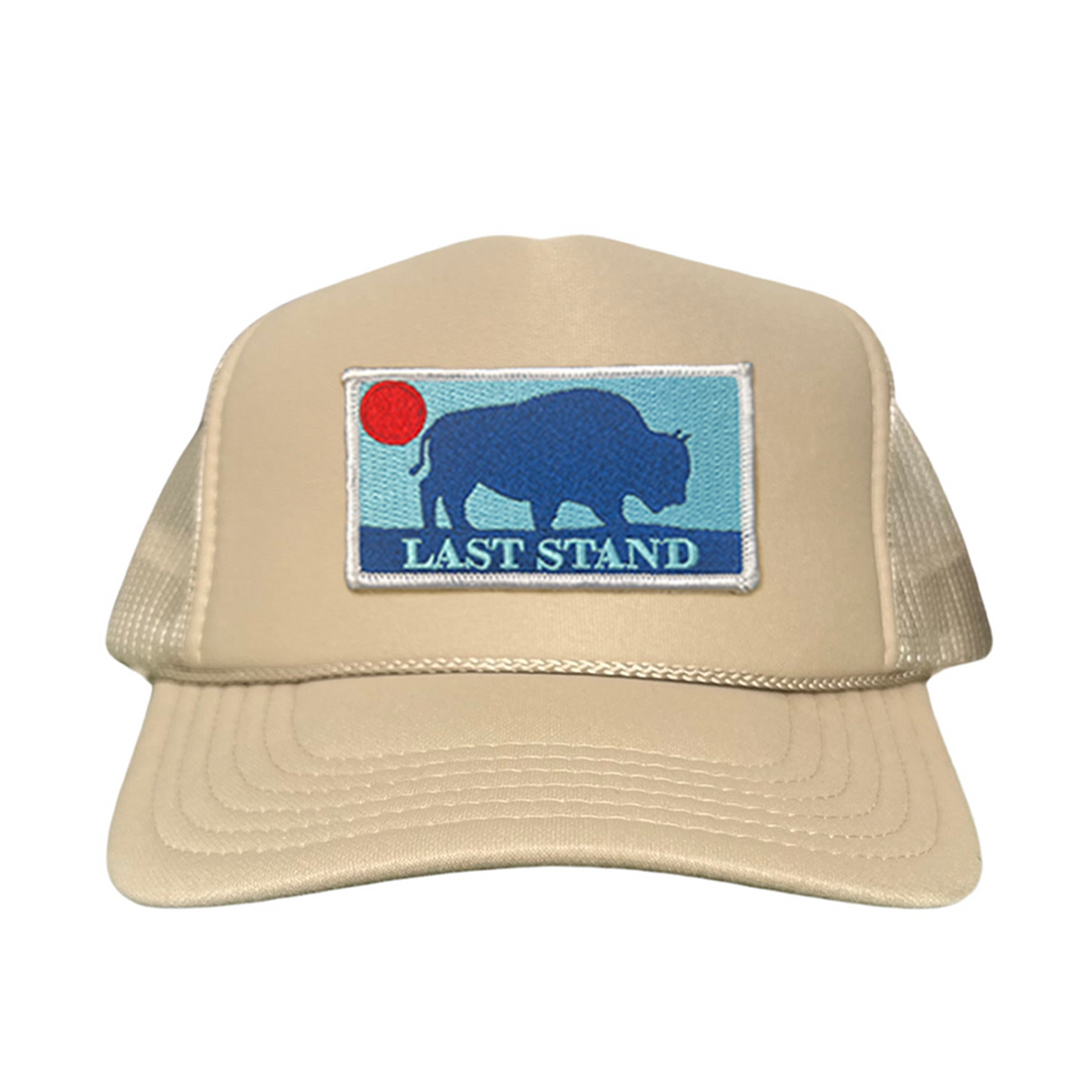 Bison Sunset Baseball Cap - Mountain Outdoors Snapback Hat