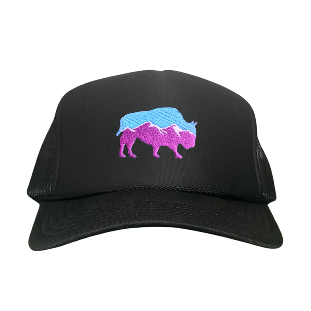 Mountain Bison Patch Outdoor Casual Baseball Hat