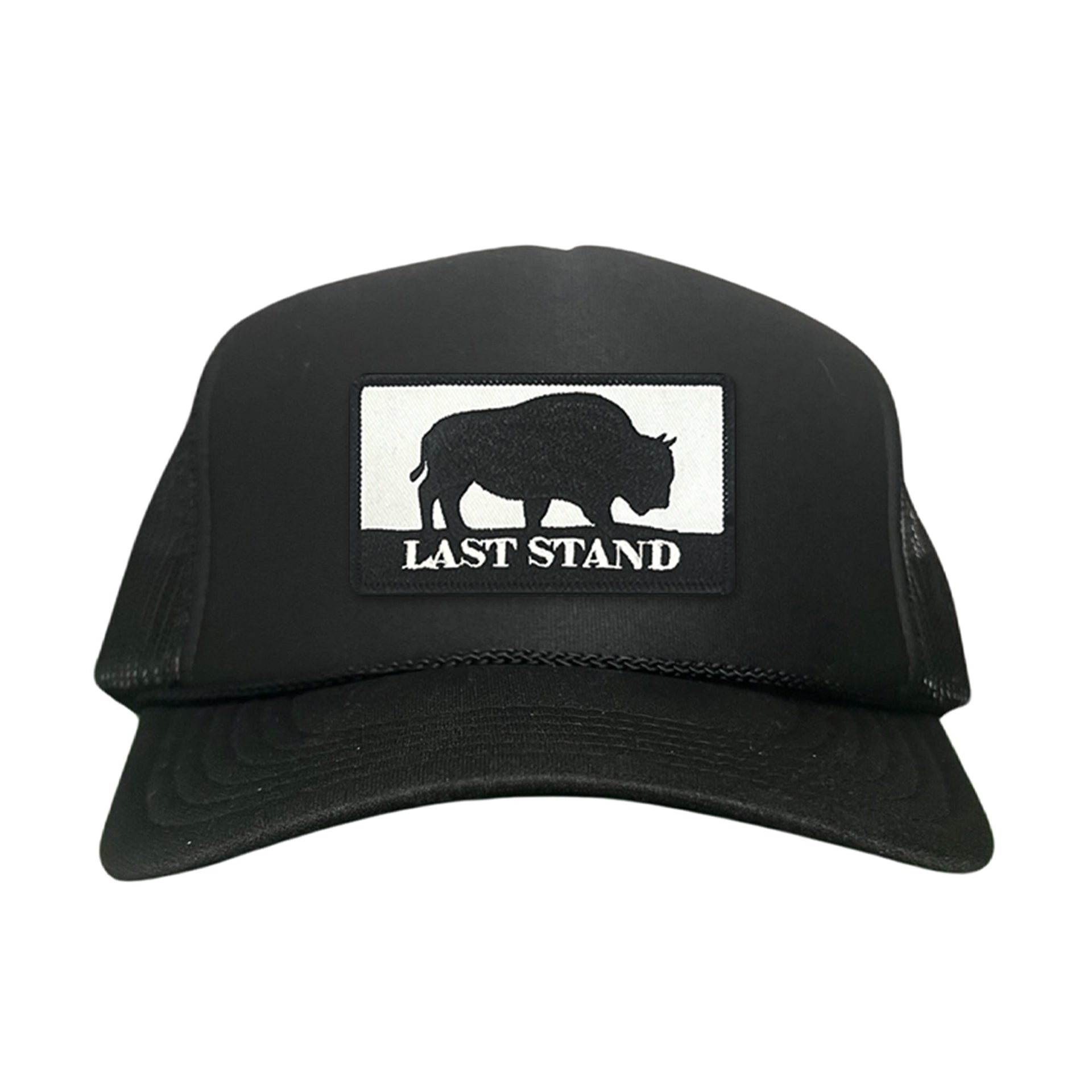 Bison Graphic Curved Bill Trucker Hat Mesh Snapback Cap