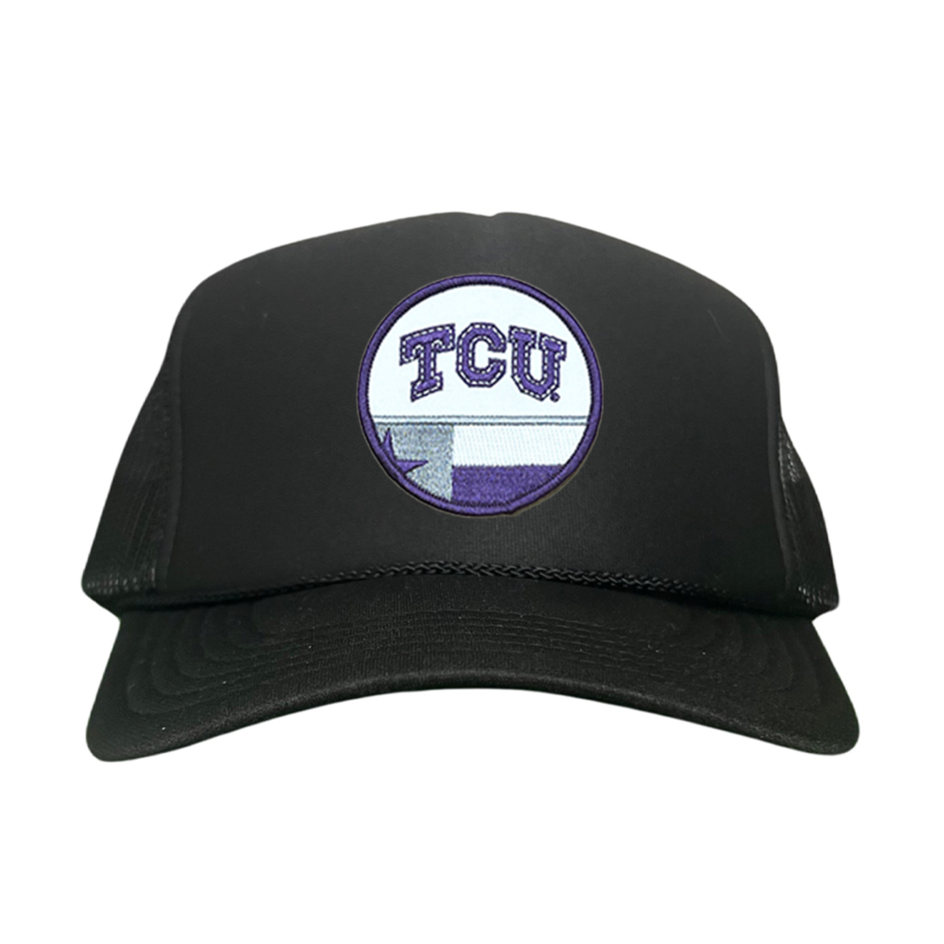 TCU Logo and Texas State Flag Patch Baseball Hat