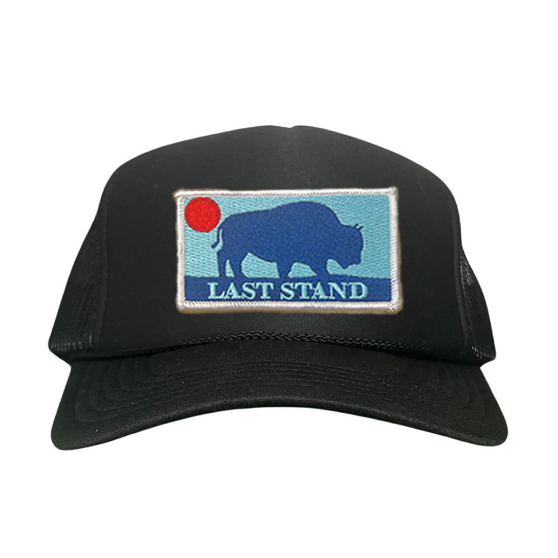 Bison Sunset Baseball Cap - Mountain Outdoors Snapback Hat