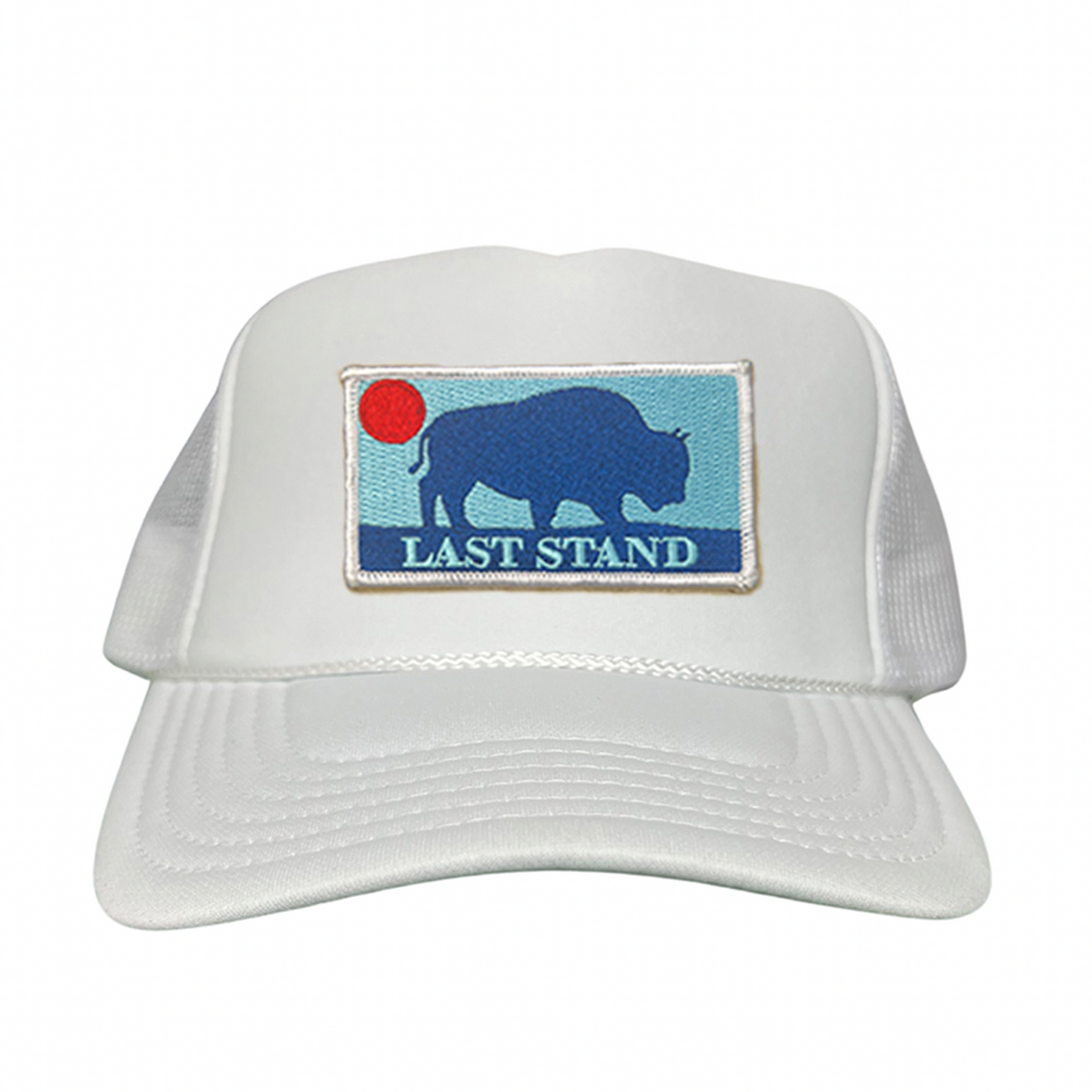 Bison Sunset Baseball Cap - Mountain Outdoors Snapback Hat