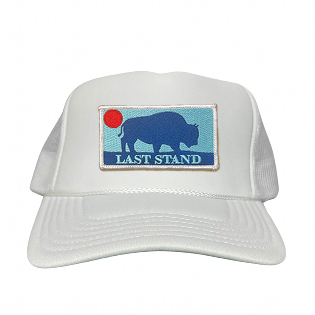 Bison Sunset Baseball Cap - Mountain Outdoors Snapback Hat