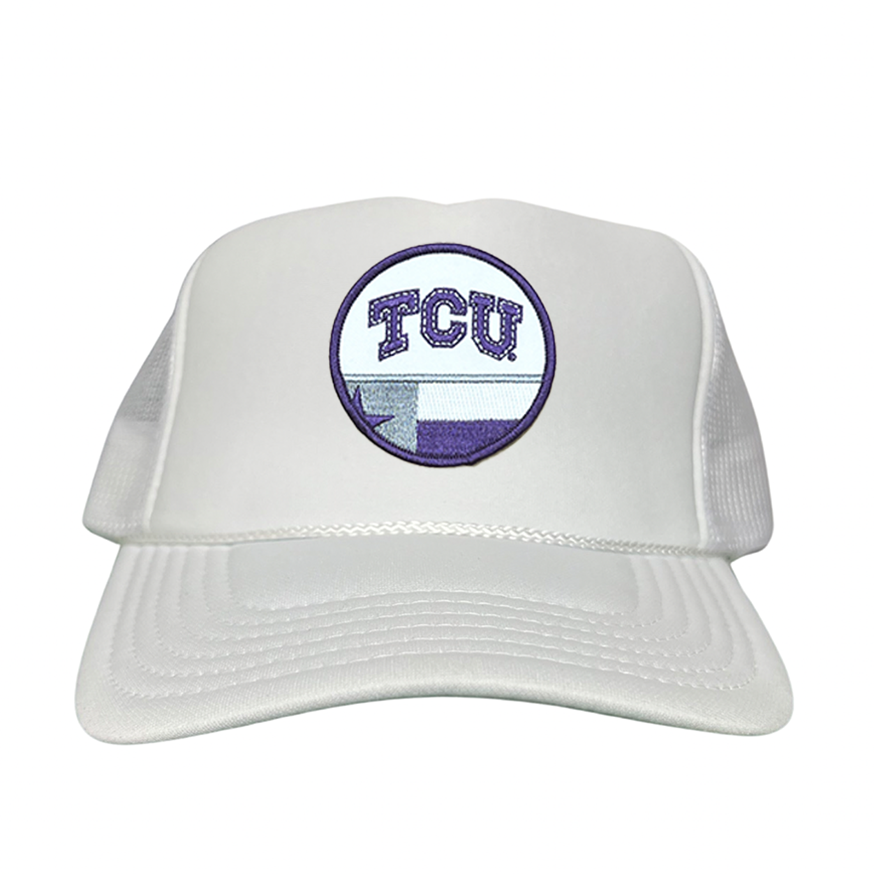 TCU Logo and Texas State Flag Patch Baseball Hat