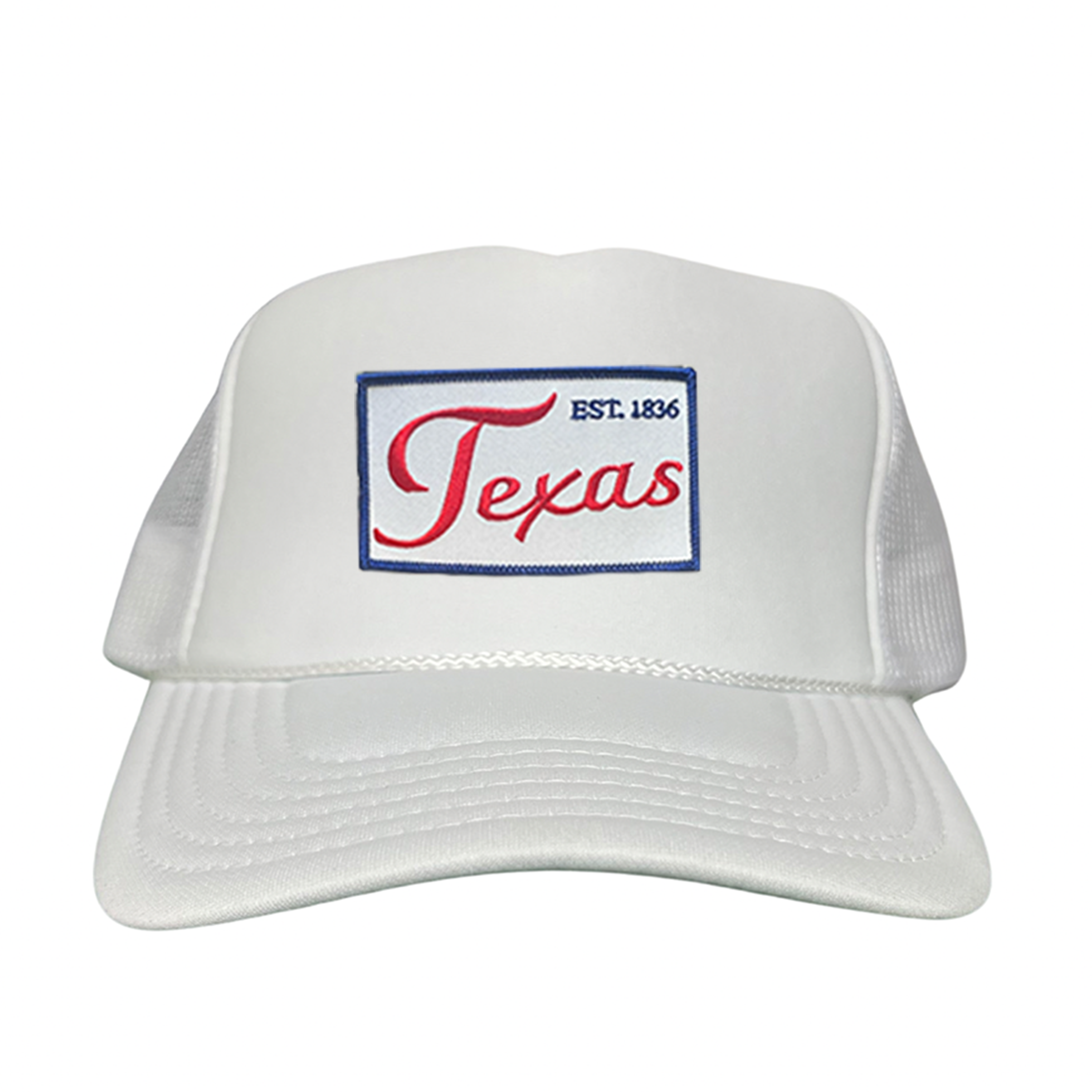 Texas EST 1836 Script Hat - Mesh Snapback, Dad or Rope Style