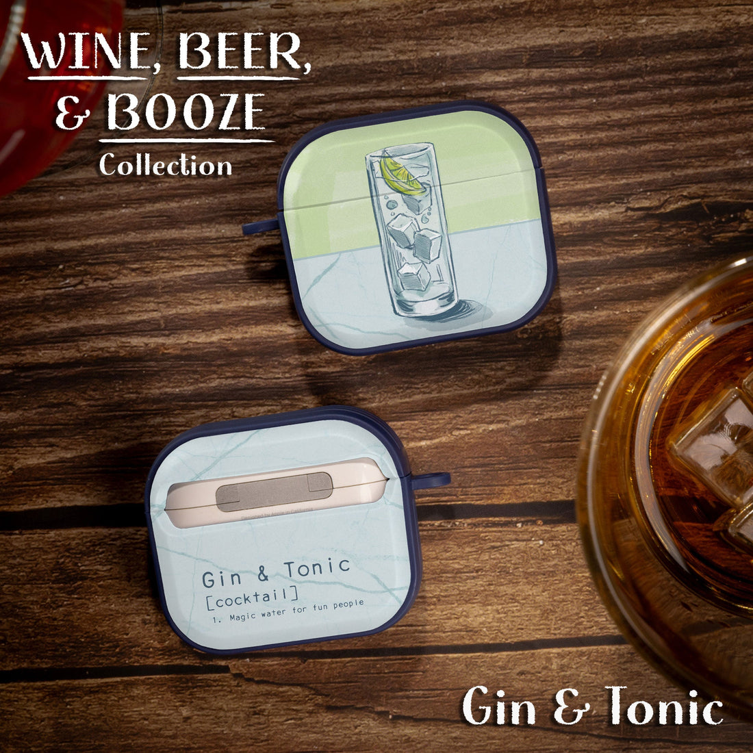 Wine Beer Booze HDX Protective Apple AirPods Gen 3 Case Cover