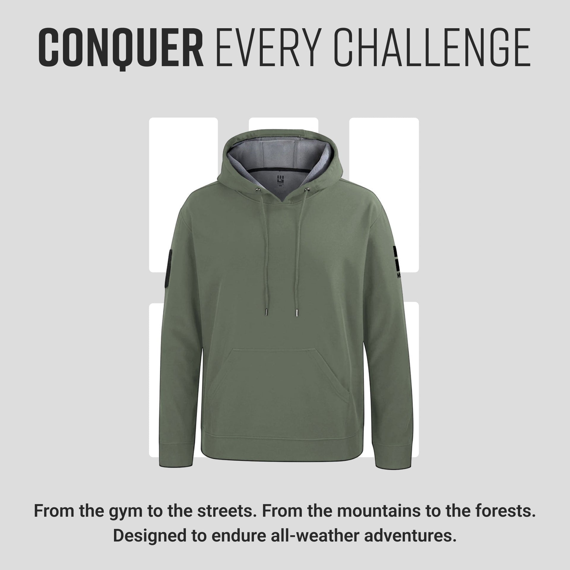 MudGear All-Weather Warrior Hoodie - Olive Drab Green