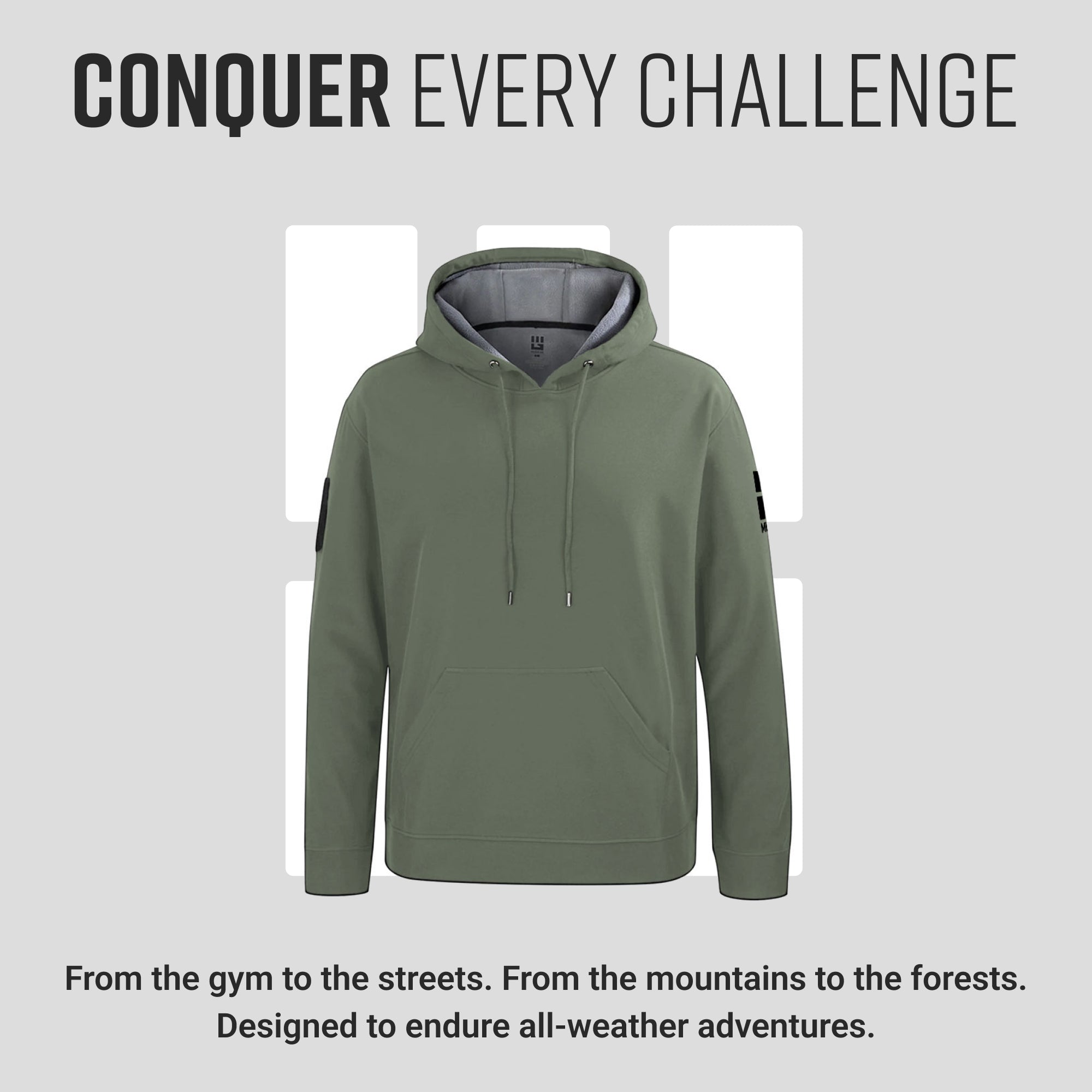 MudGear All-Weather Warrior Hoodie - Olive Drab Green