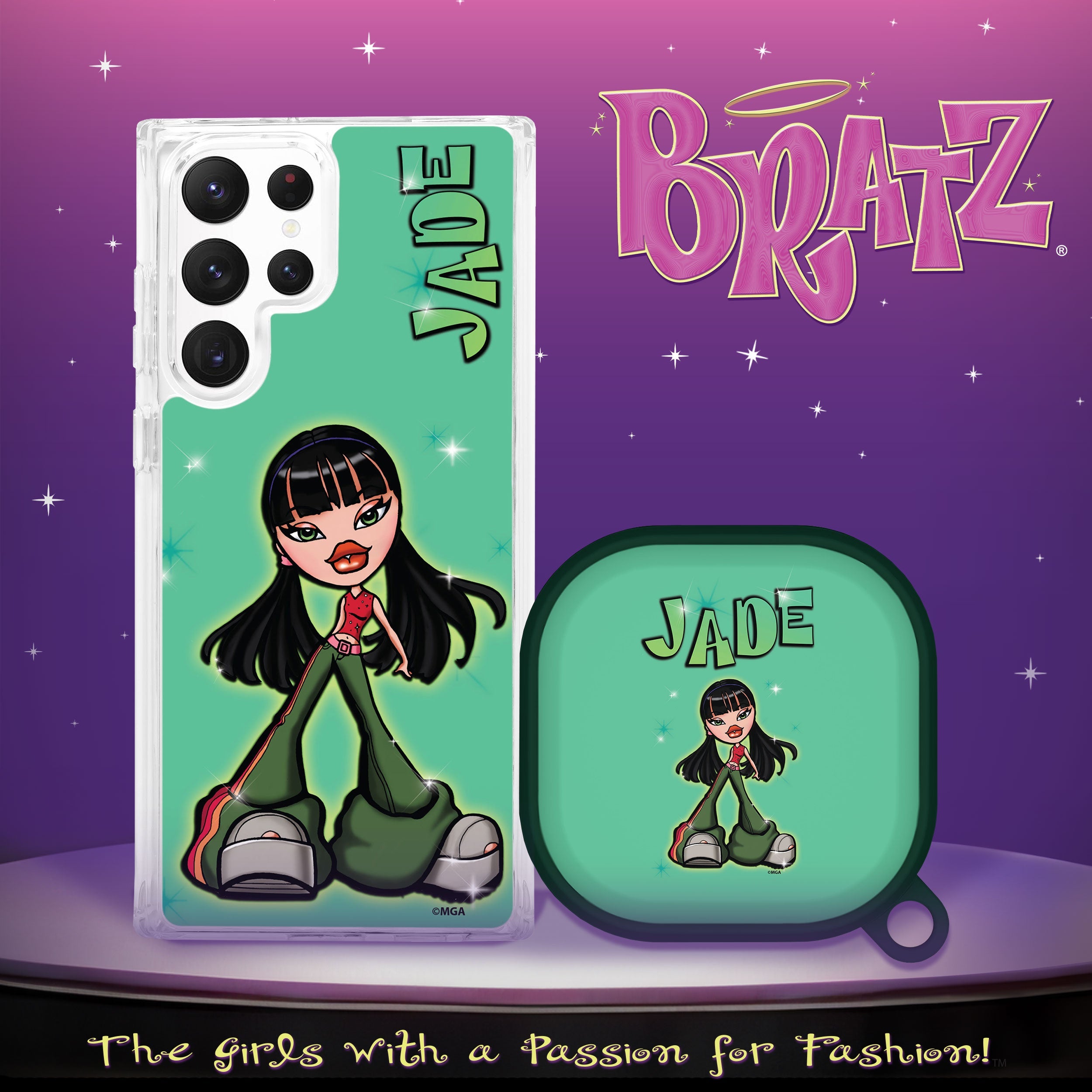 Bratz® Passion For Fashion HD Samsung Galaxy S22 Series and Buds Pro Combo Package