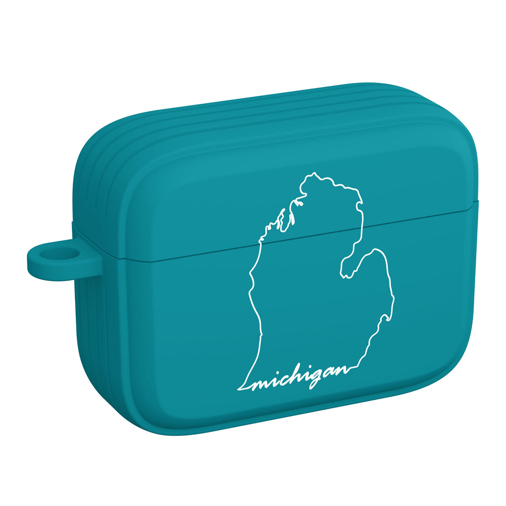 Michigan State Map Case for Apple AirPods Pro 1 and 2 Covers