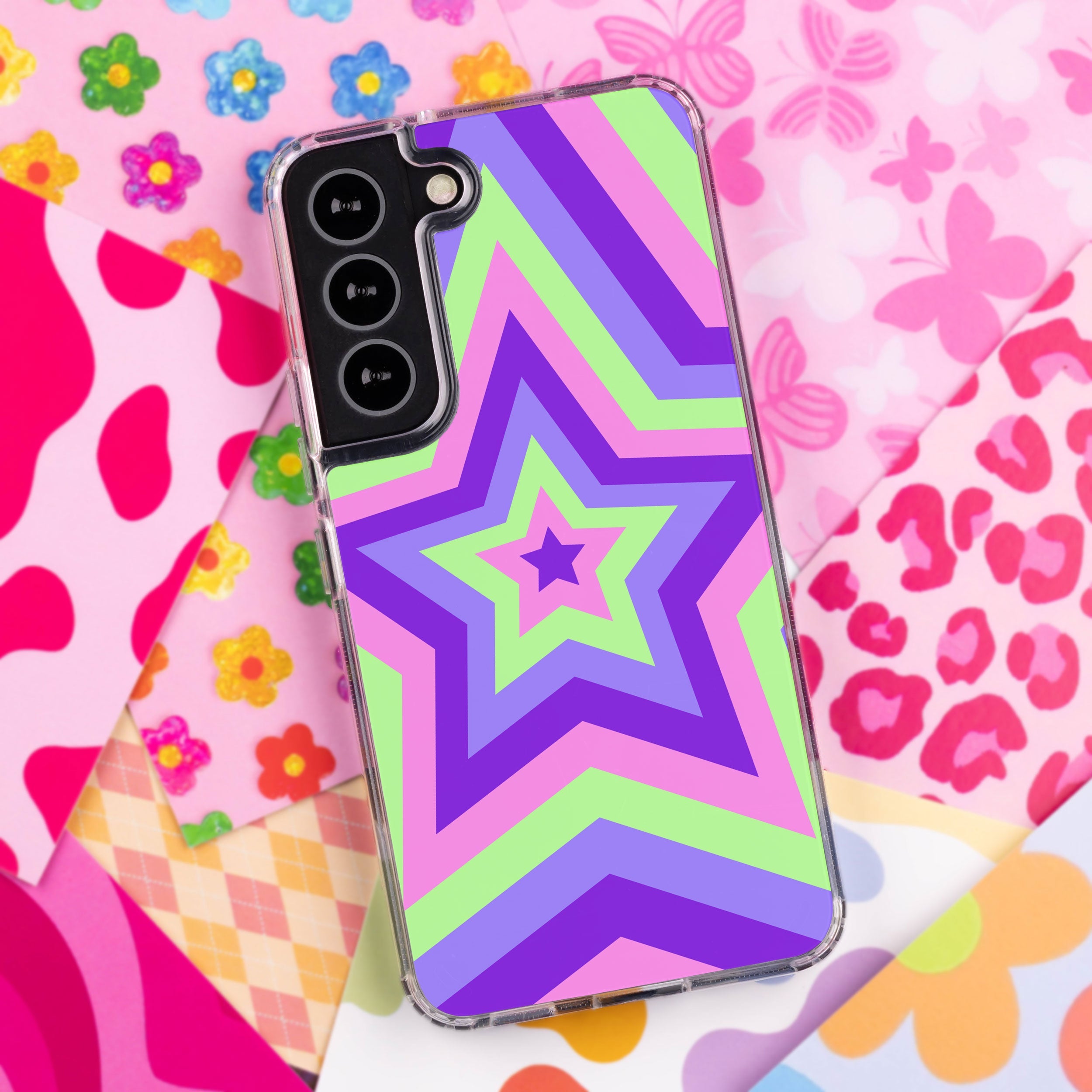 Y2K Abstract Phone Case for Samsung Galaxy S22 Series - Aesthetic