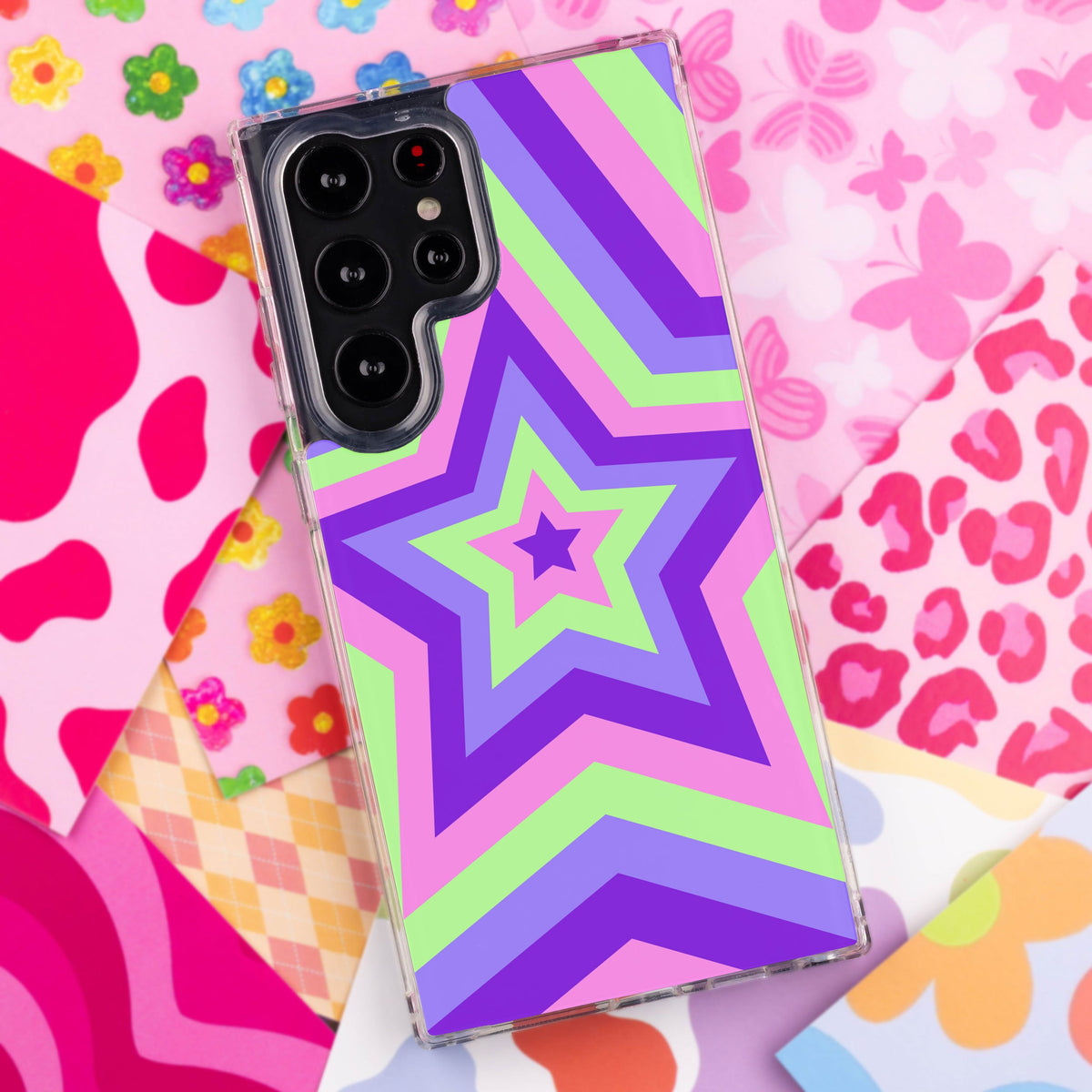 Y2K Abstract Phone Case for Samsung Galaxy S22 Series - Aesthetic