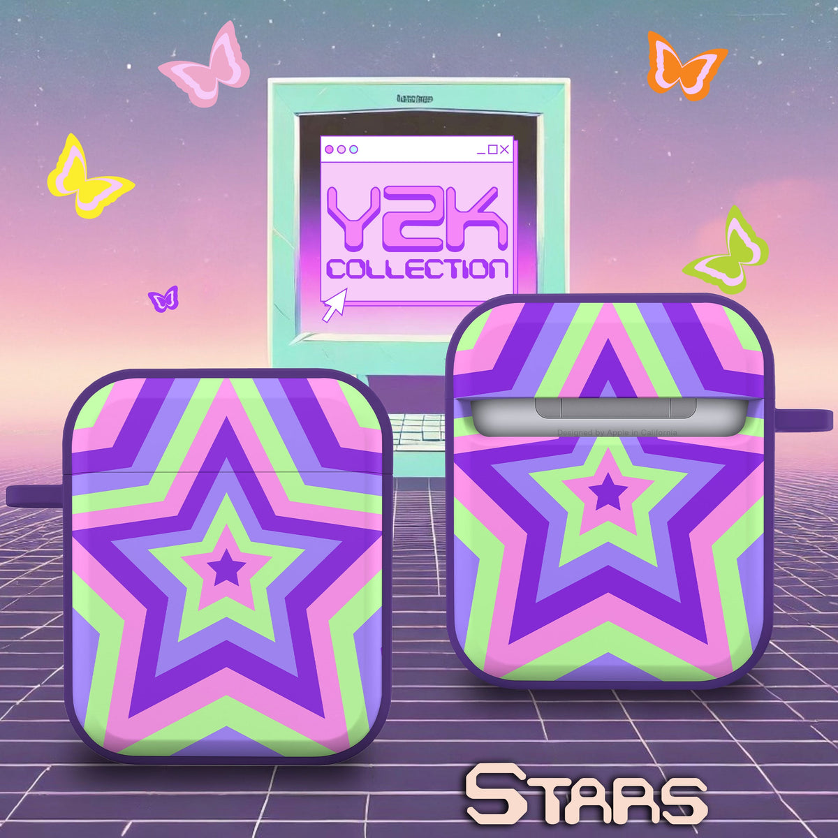 Y2K Smiley AirPods Case Gen 1 & 2 - Retro Collection