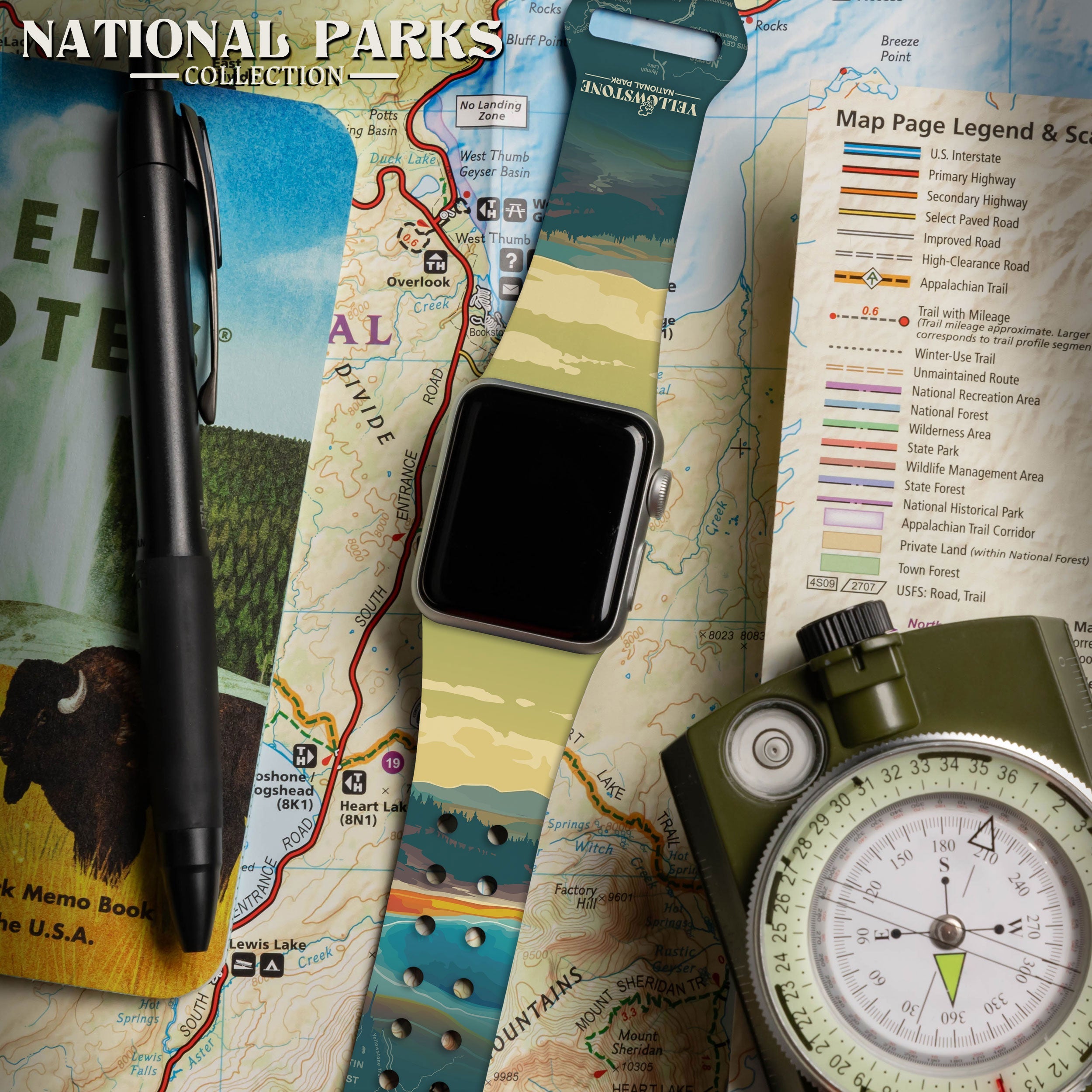 Yellowstone National Park HD Apple Watch Band for All Series