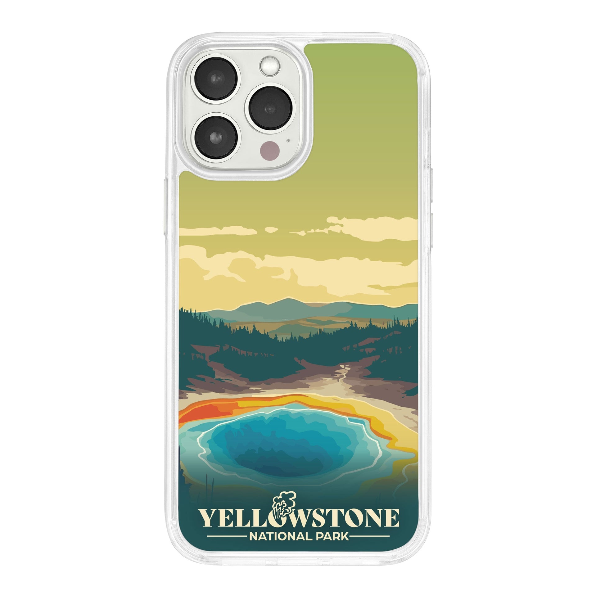 Yellowstone National Park graphic design Mag-Safe phone case for iPhone 13 series