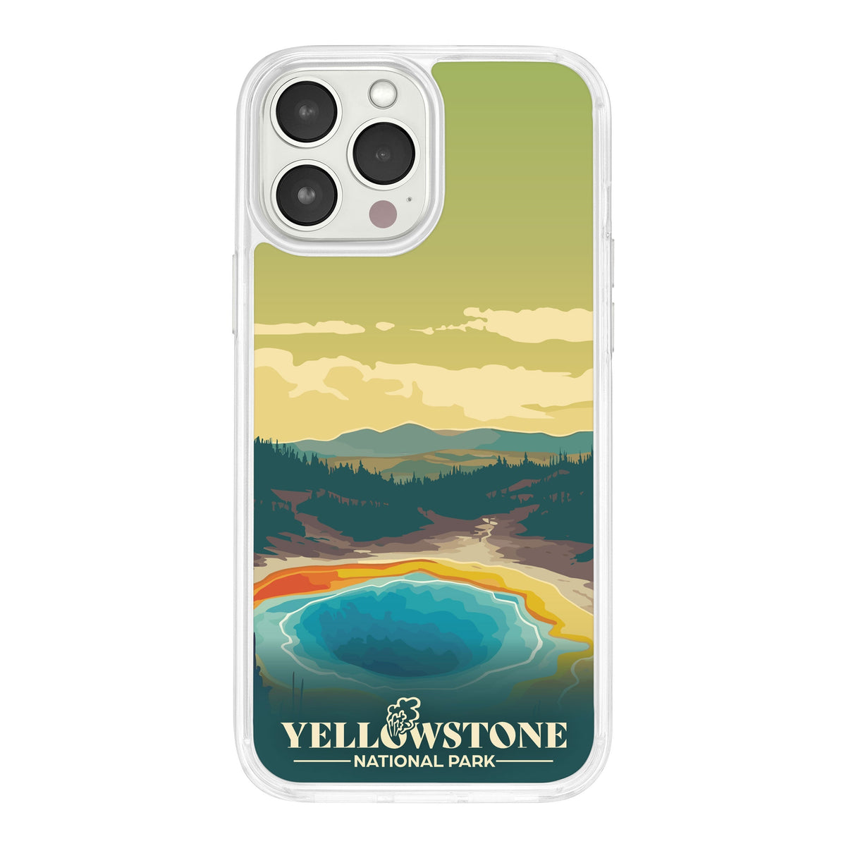 Yellowstone National Park graphic design Mag-Safe phone case for iPhone 13 series