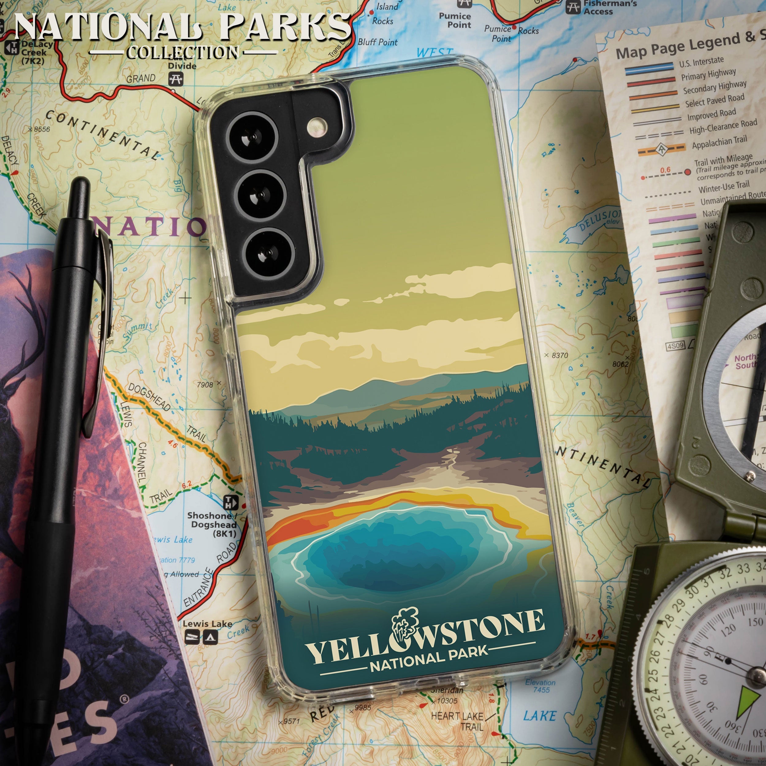 Yellowstone National Park Scenic HD Samsung Galaxy S24 Case