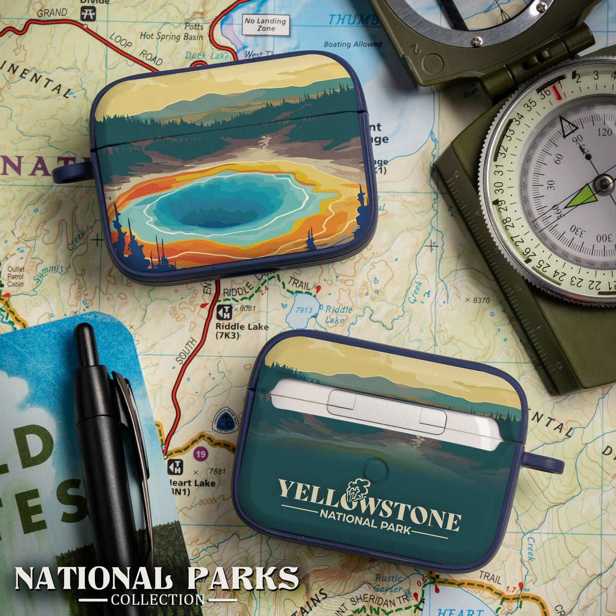 Yellowstone National Park HDX Case for Apple AirPods Pro 1 & 2