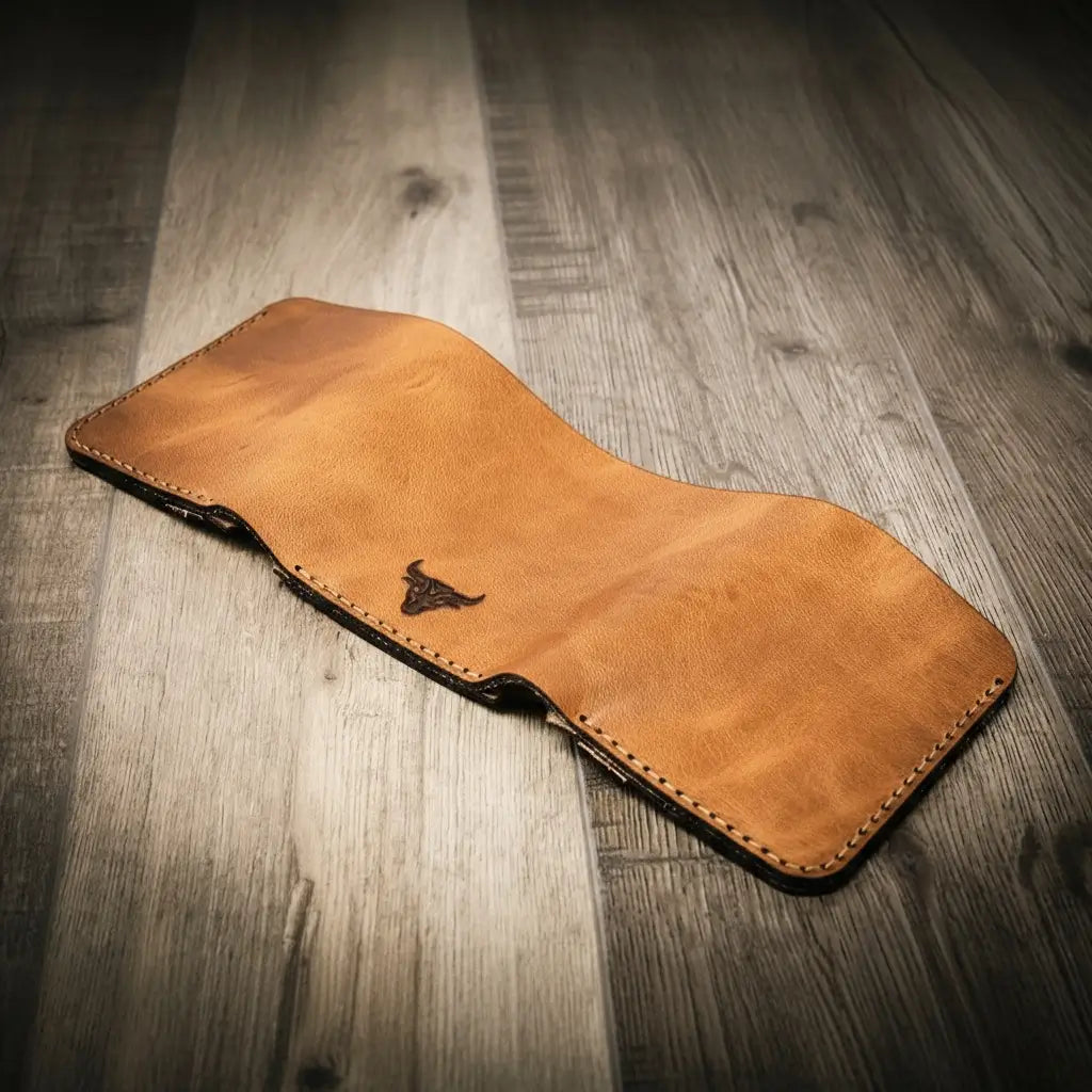 The Trinity Trifold Wallet - Saddle Tan