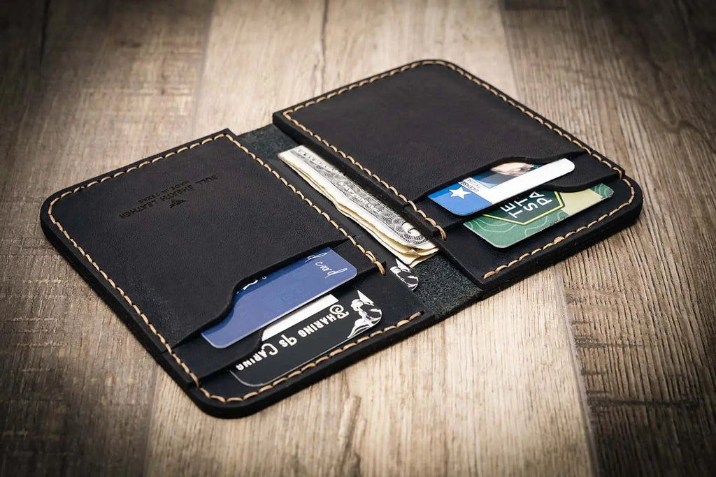 Western Vertical Wallet - Black