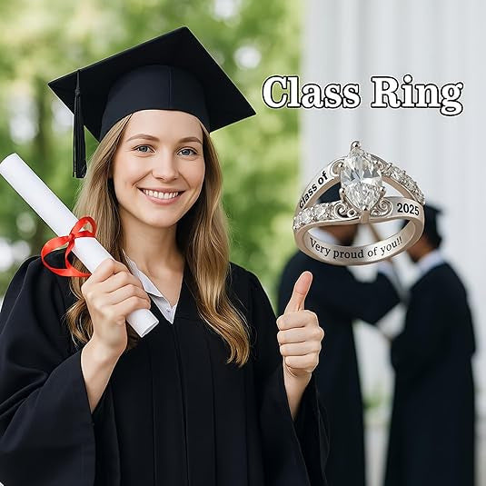 Customized Women's Graduation Ring