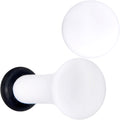 White Matte Acrylic Single Flare Plug Ear Gauge Set - Image 5