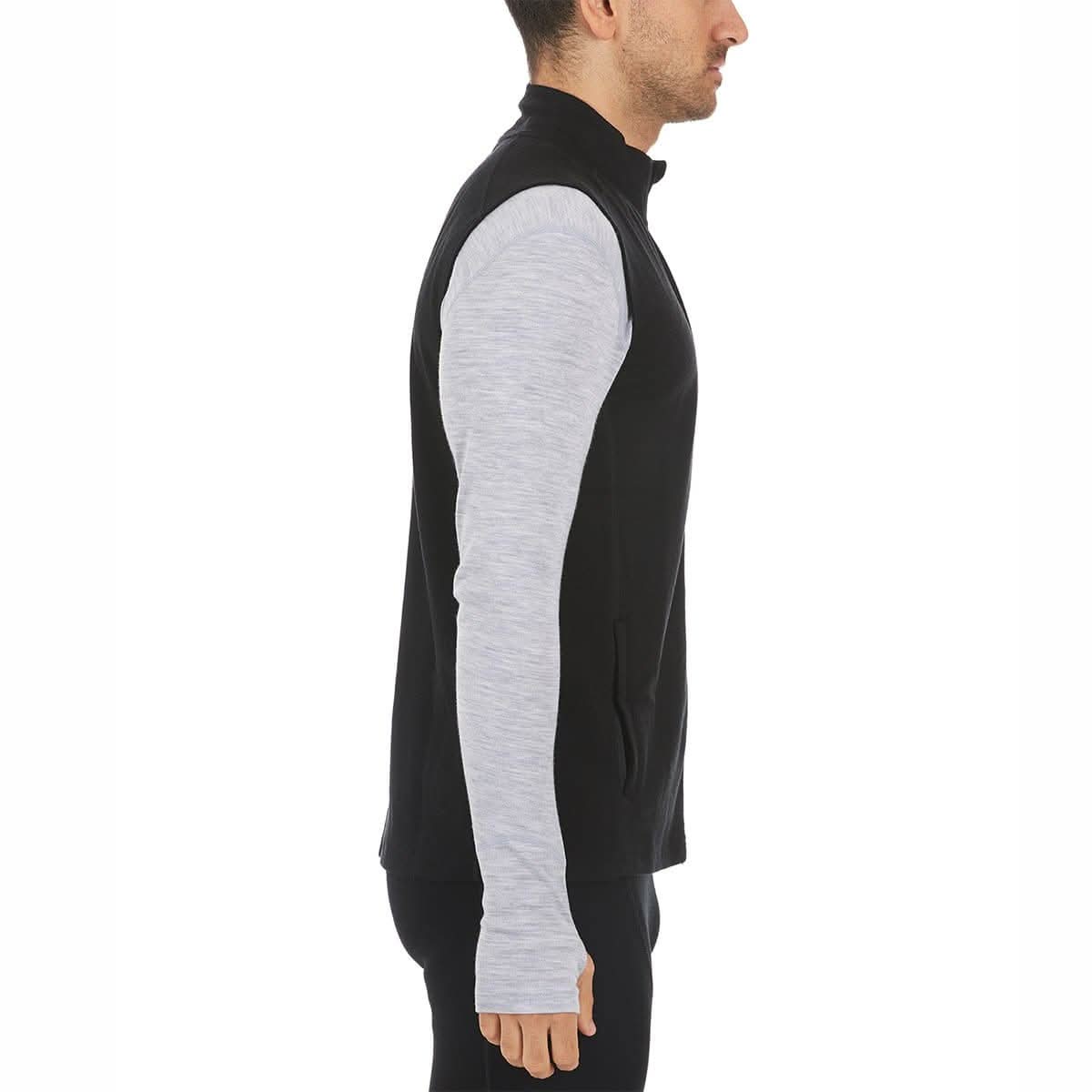 Heavyweight Merino Wool Men's Vest - Athletic Outdoor Layer