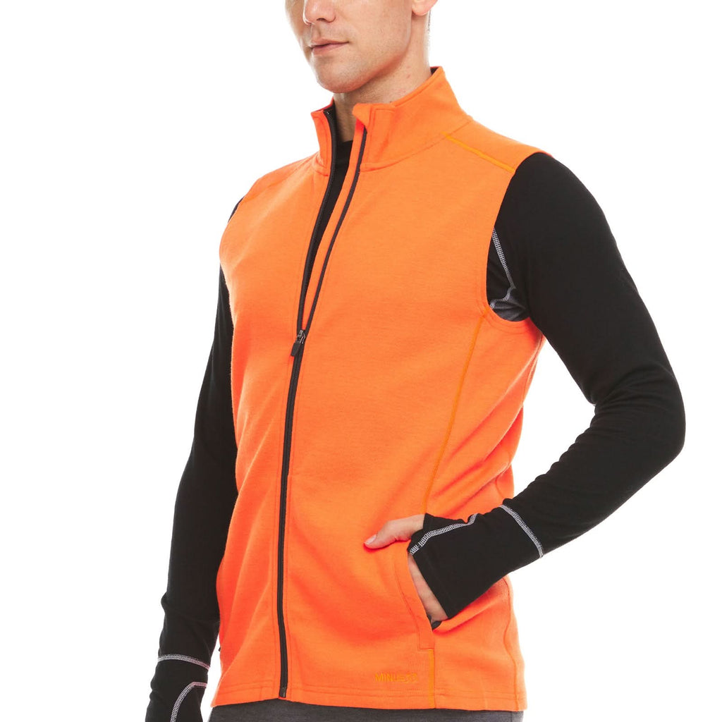 Heavyweight Merino Wool Men's Vest - Athletic Outdoor Layer