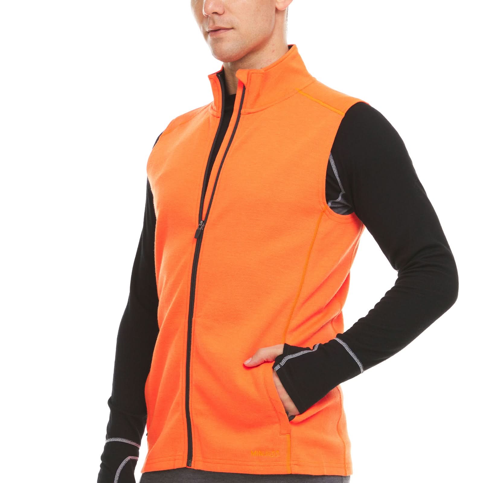 Heavyweight Merino Wool Men's Vest - Athletic Outdoor Layer