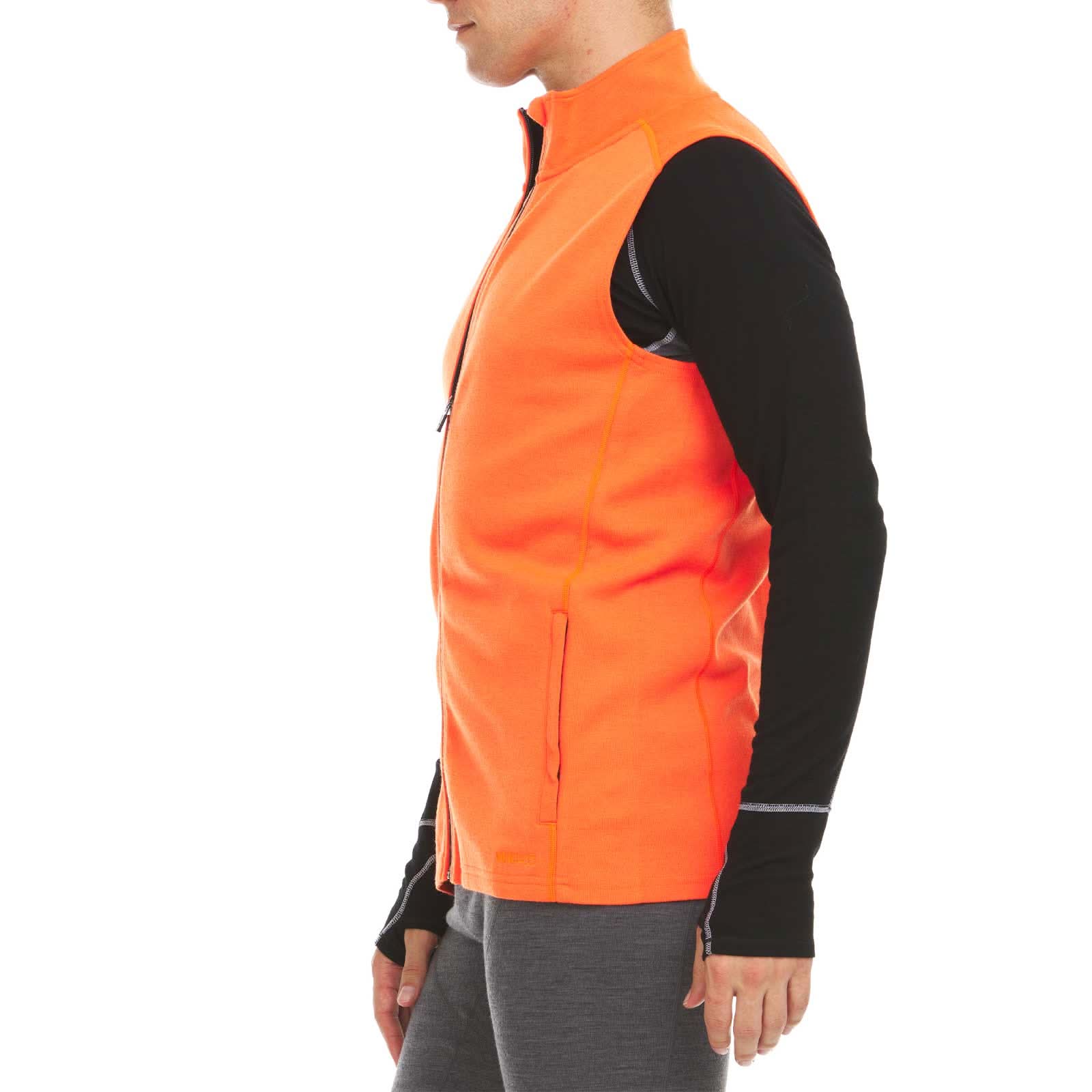 Heavyweight Merino Wool Men's Vest - Athletic Outdoor Layer