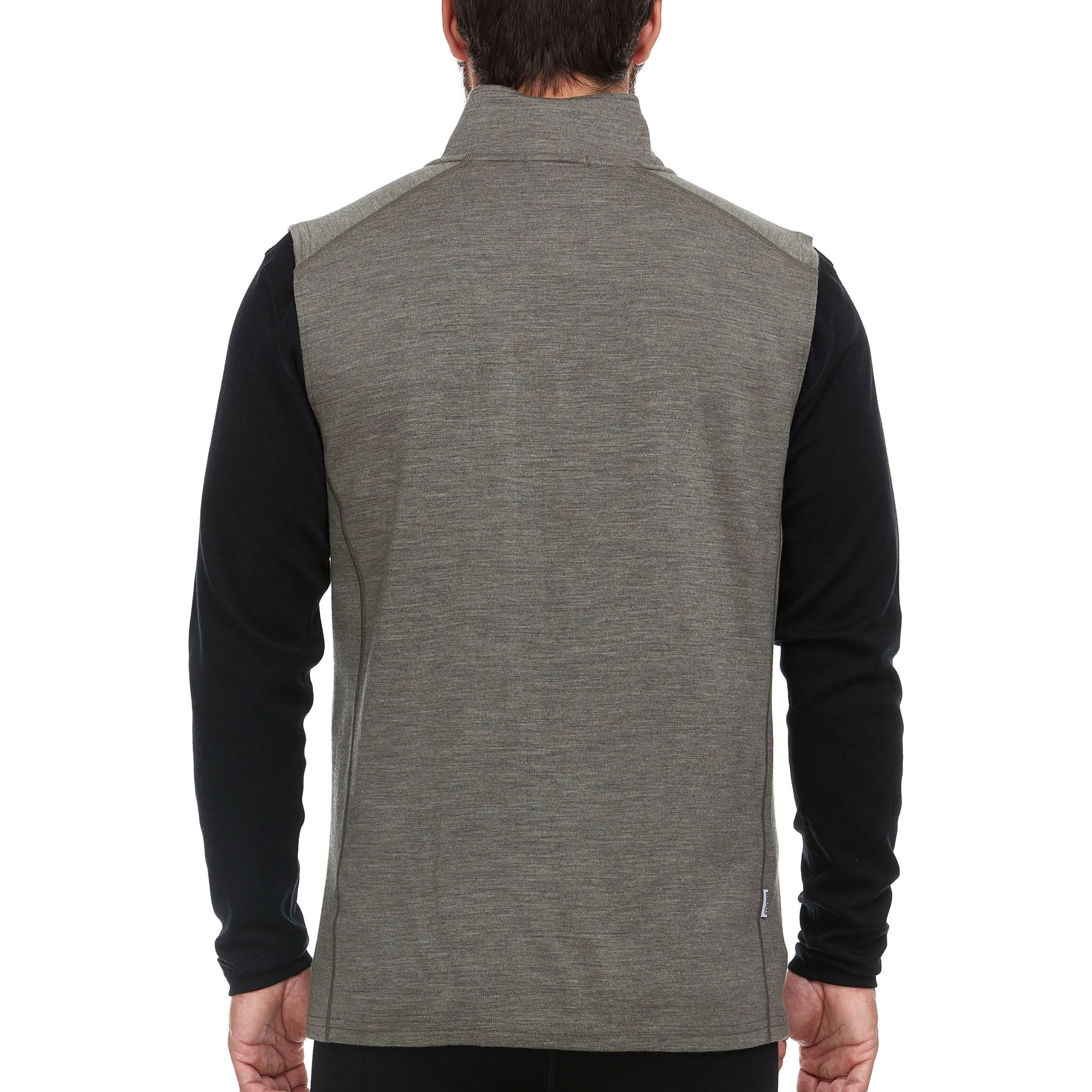 Heavyweight Merino Wool Men's Vest - Athletic Outdoor Layer