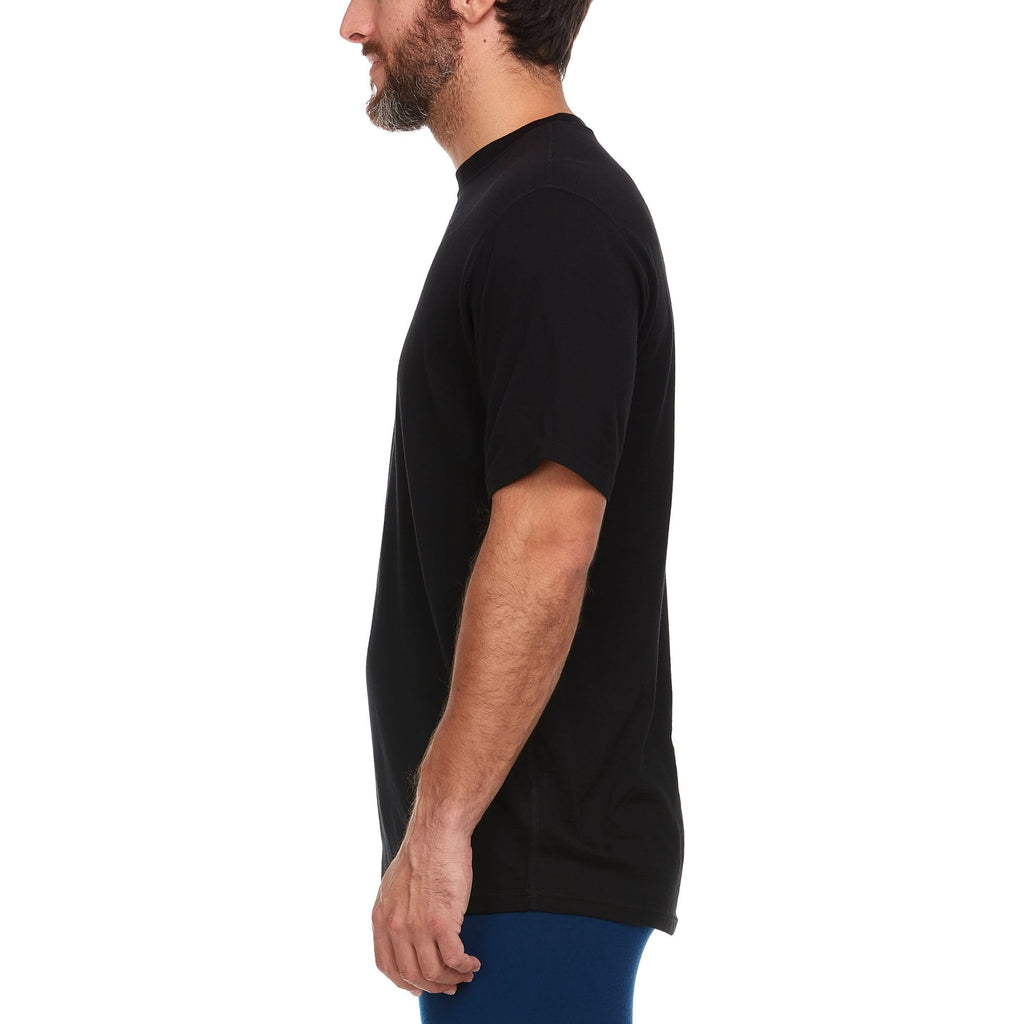 Men's Lightweight Merino Wool Crew Neck T-Shirt - Solid Knit