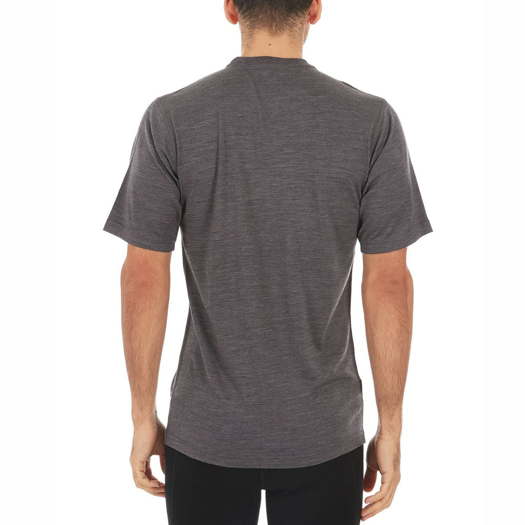 Men's Lightweight Merino Wool Crew Neck T-Shirt - Solid Knit