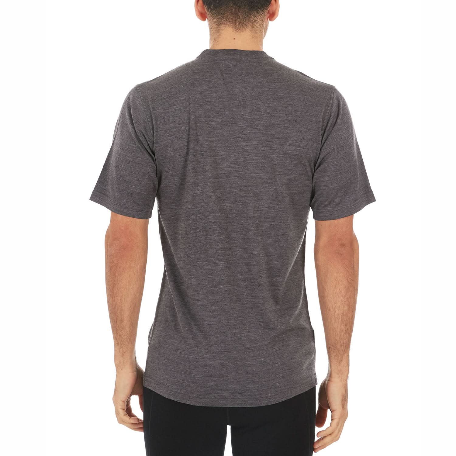 Men's Lightweight Merino Wool Crew Neck T-Shirt - Solid Knit