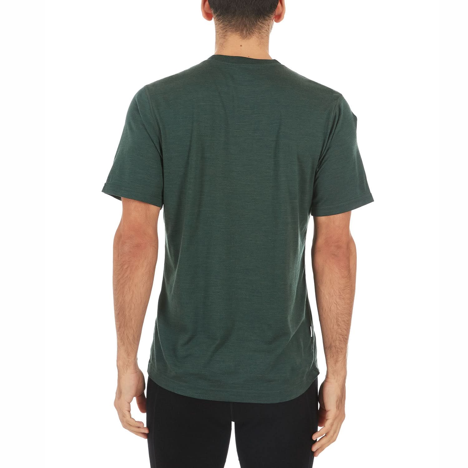 Men's Lightweight Merino Wool Crew Neck T-Shirt - Solid Knit
