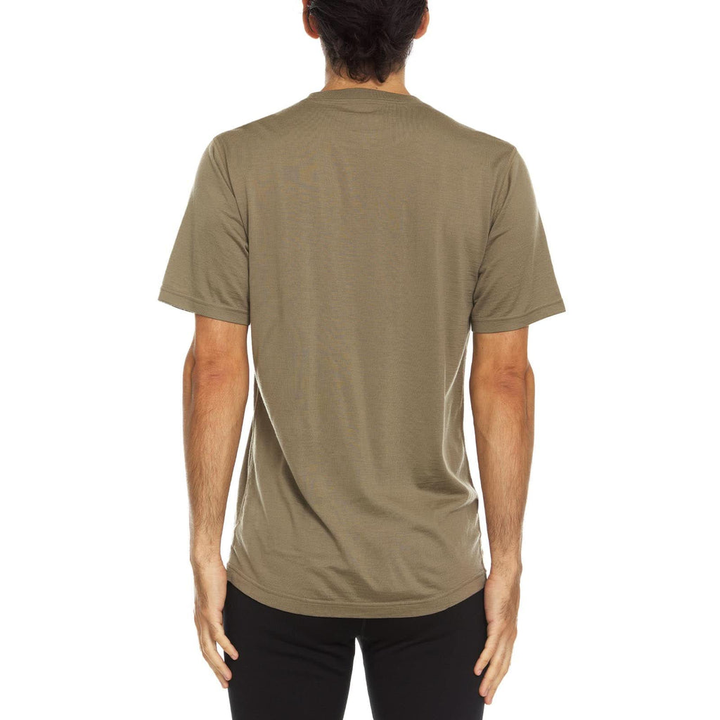 Men's Lightweight Merino Wool Crew Neck T-Shirt - Solid Knit