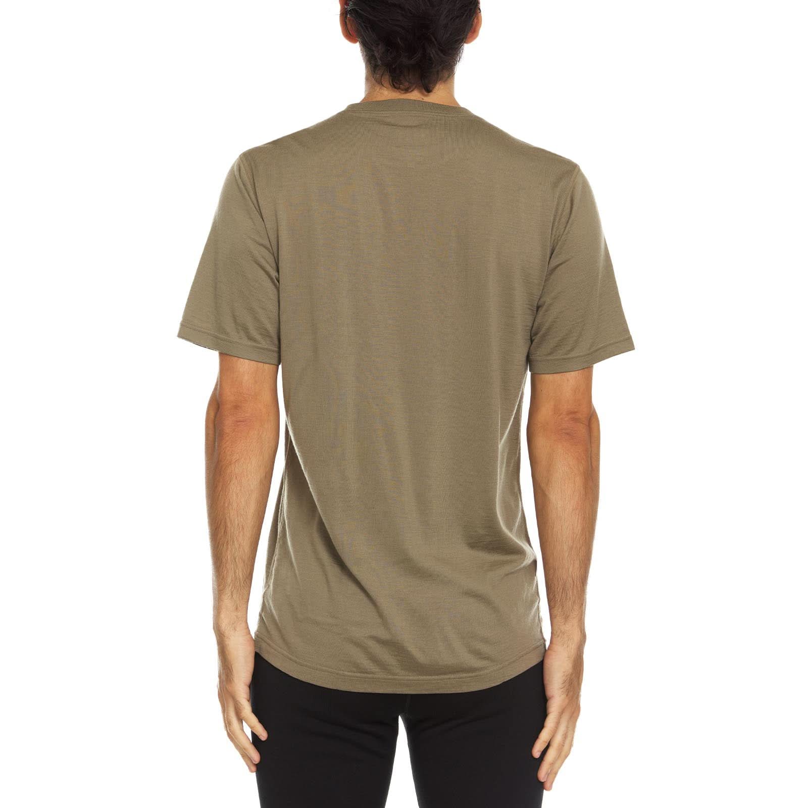 Men's Lightweight Merino Wool Crew Neck T-Shirt - Solid Knit