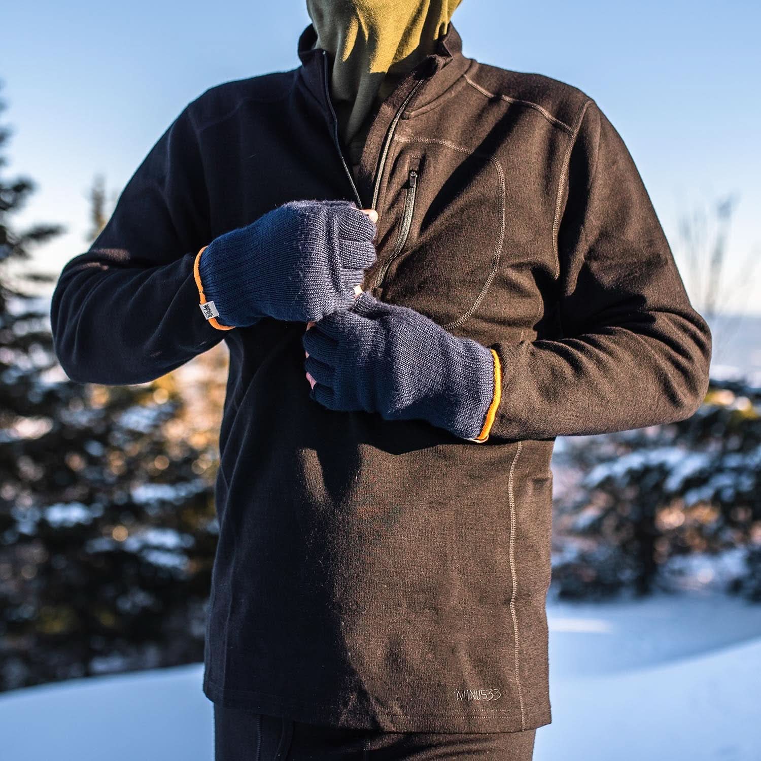 Men's Heavyweight 100% Merino Wool 1/4 Zip Pullover