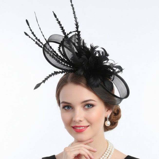 Creative Retro Elegant Green Feather Hair Accessory