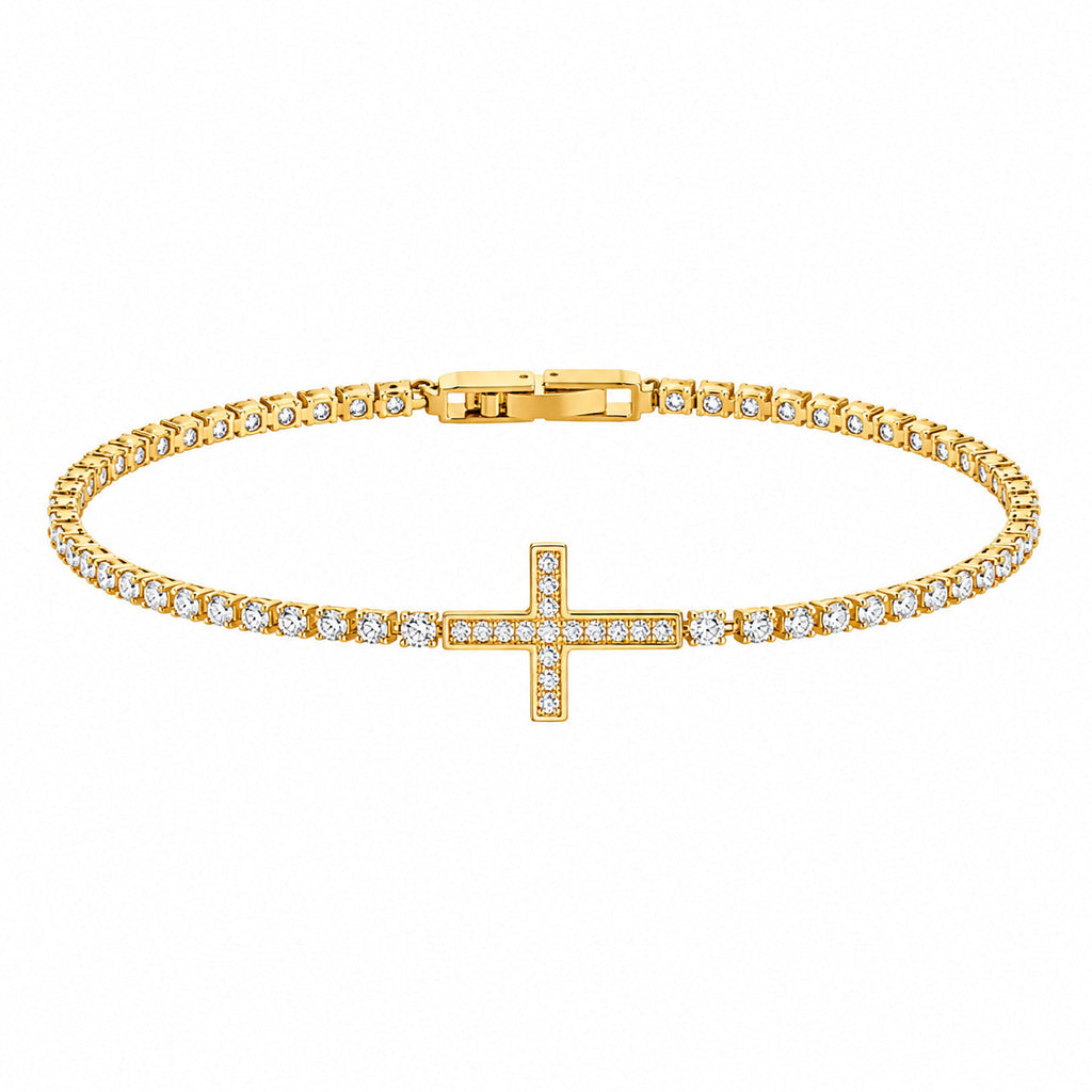 Fashion Retro Full Diamond Cross Bracelet